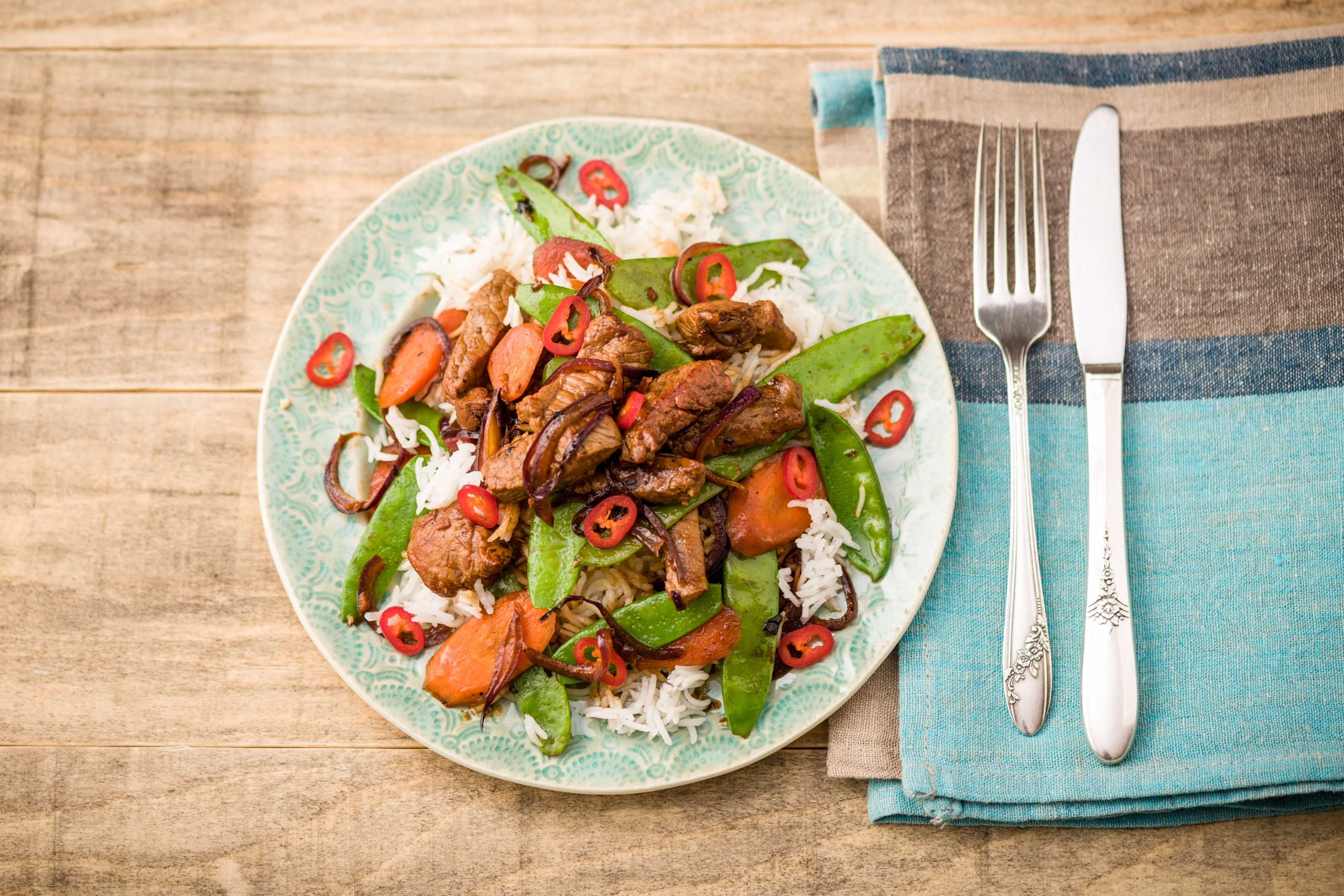 Sweet Chilli Beef Stir Fry