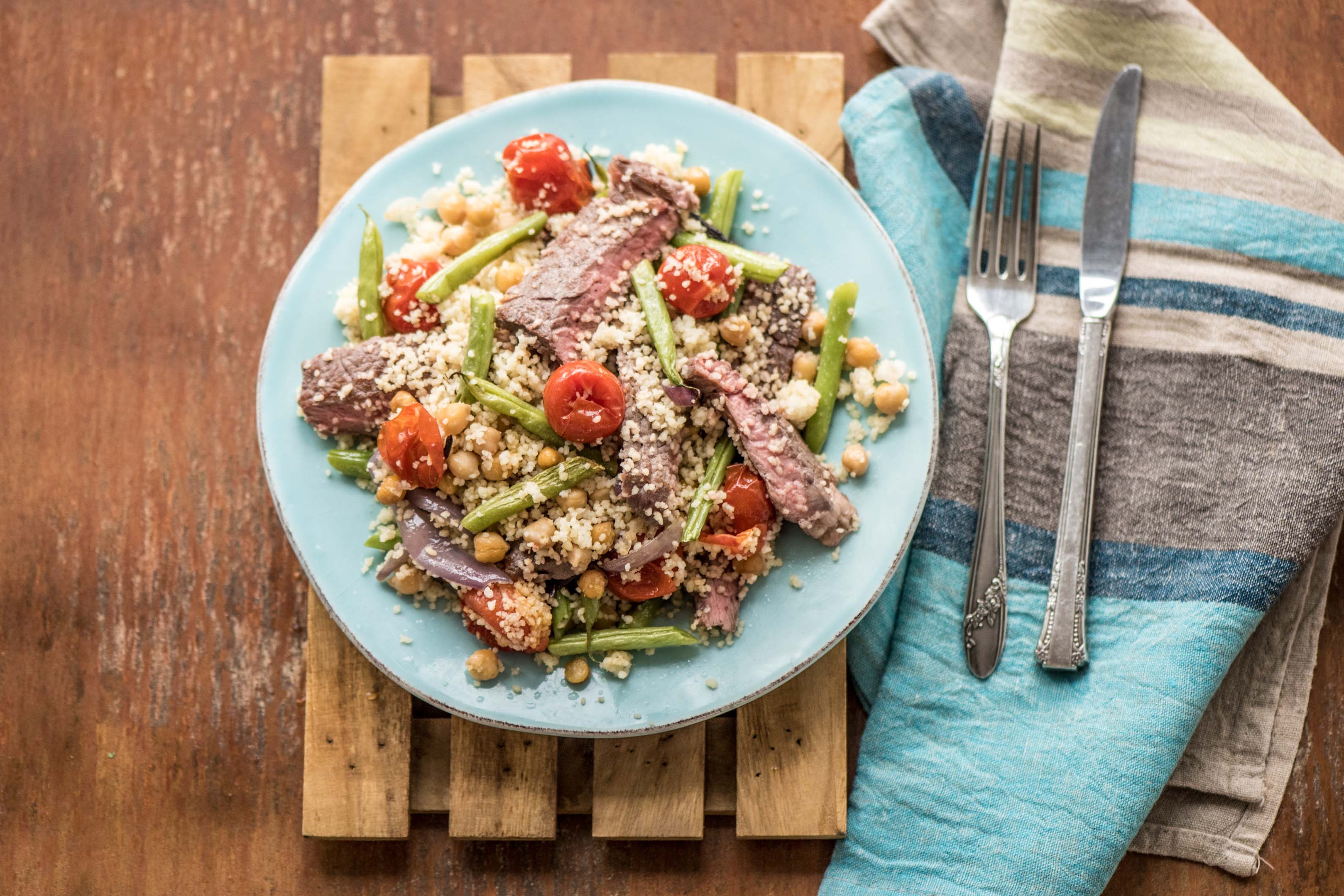 Moroccan Beef Couscous Salad