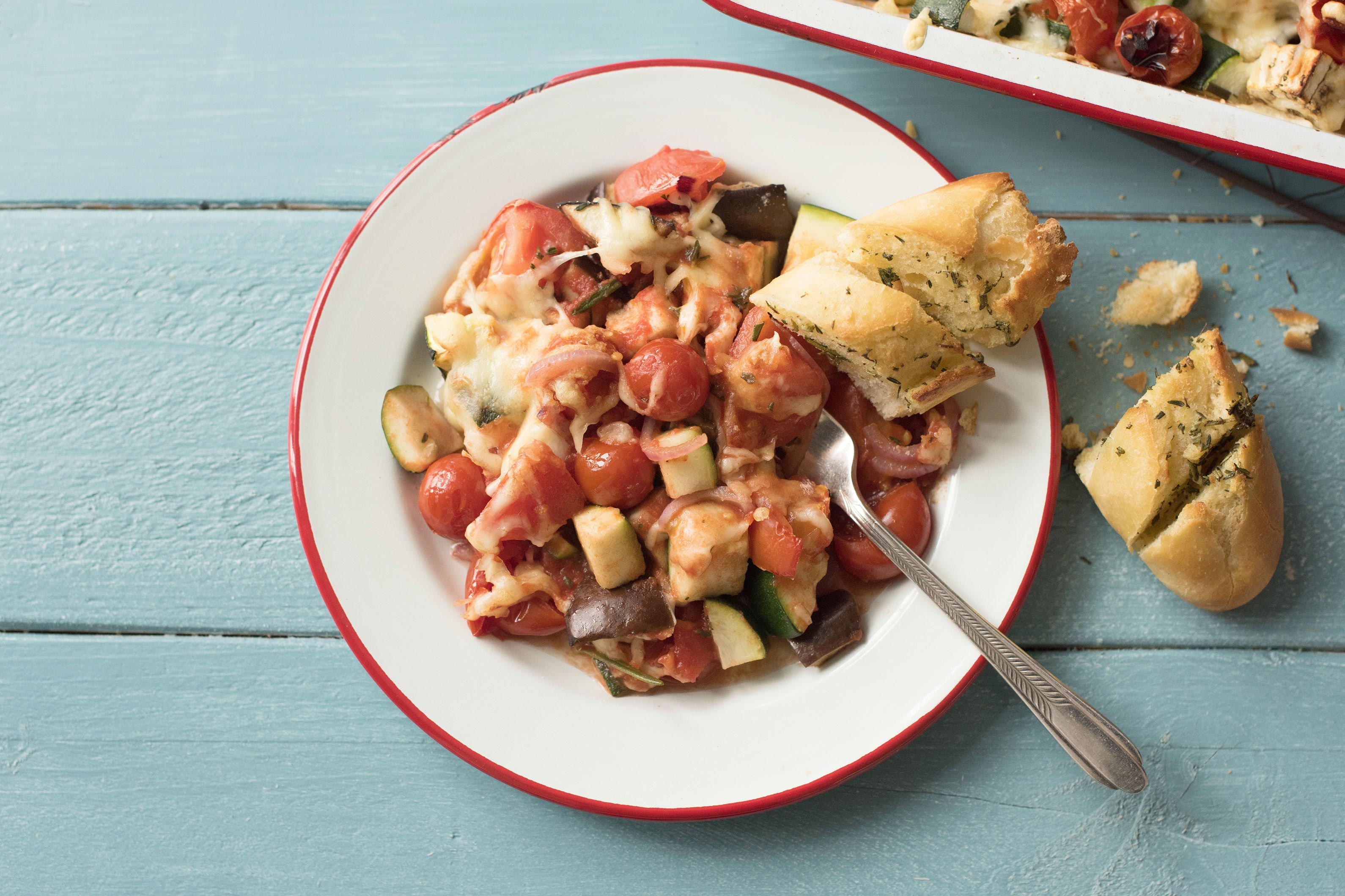 Überbackene Ofen-Ratatouille