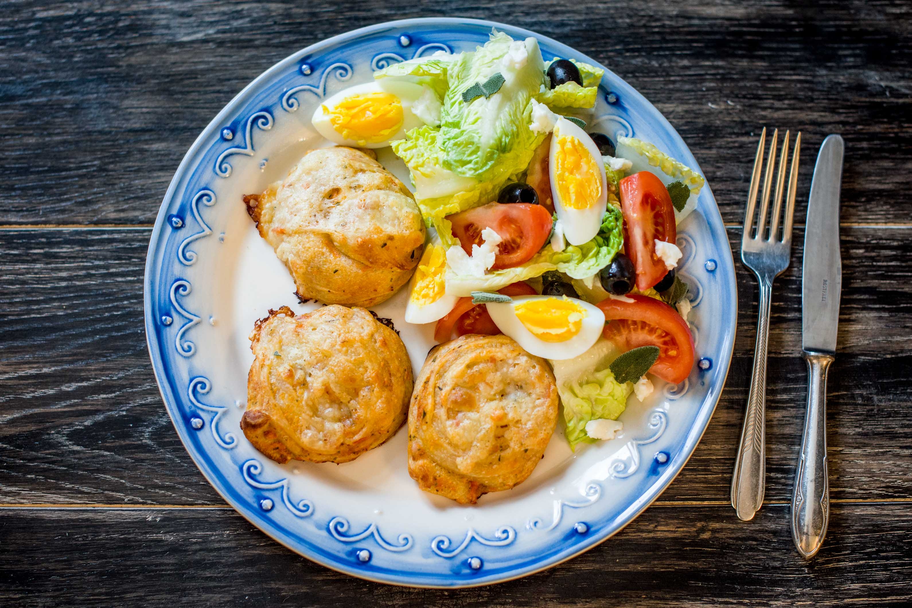 Bella Italia: Pizzaschnecken mit Oliven, Mozzarella