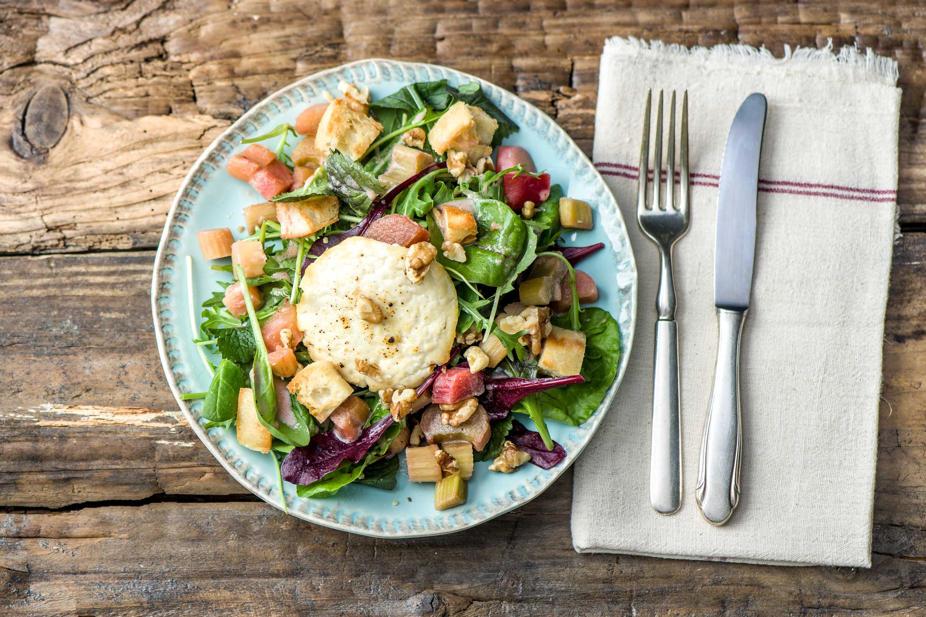 Goats Cheese, Walnut and Honey Crostini