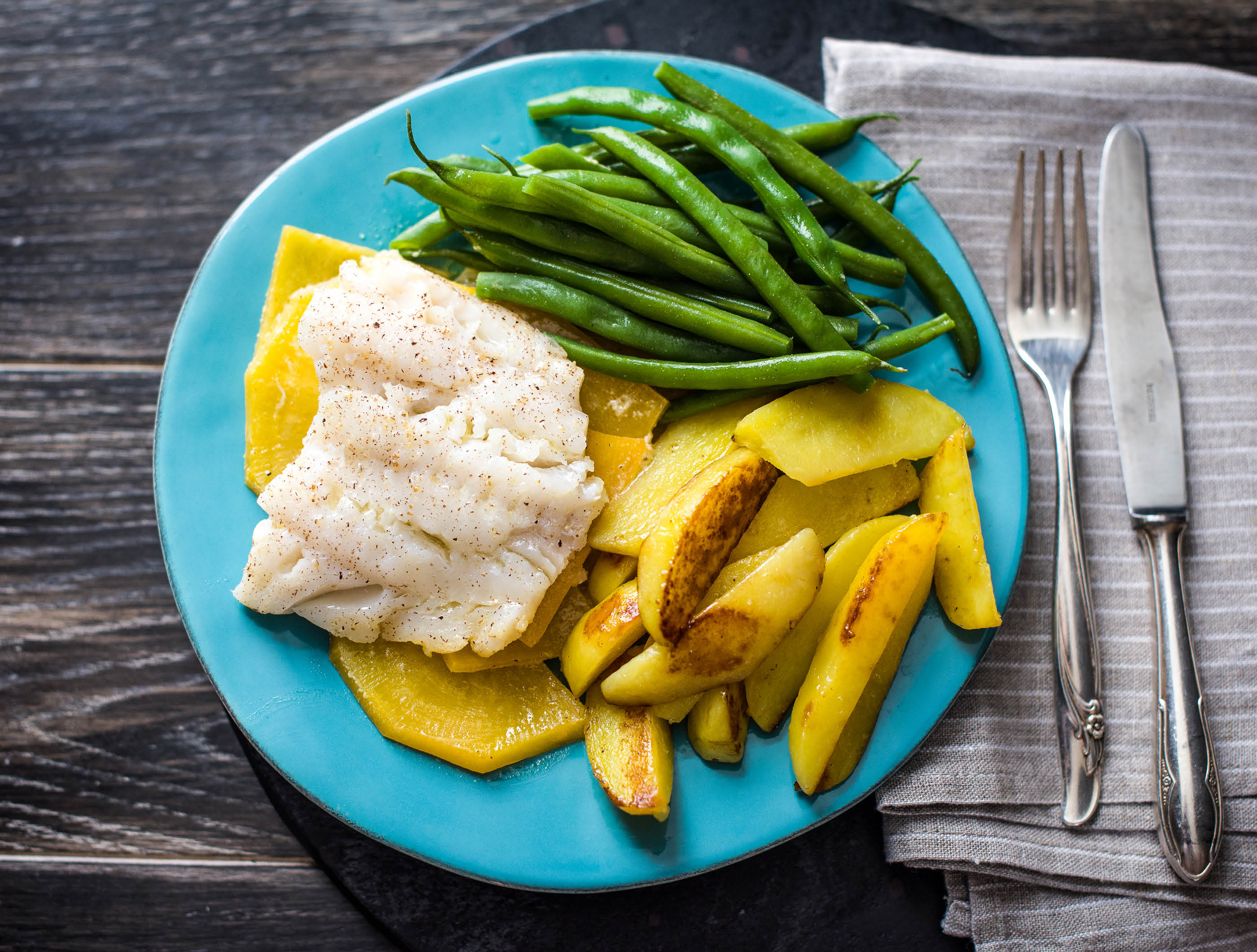 Gesmoorde kabeljauwfilet