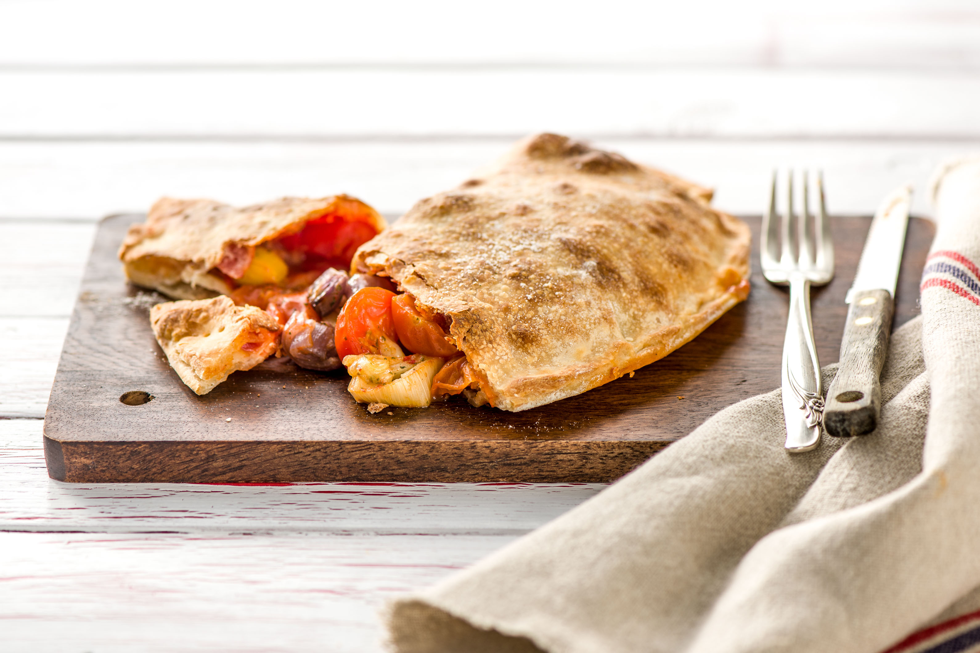 Homemade Vegetable Packed HelloFresh Calzone