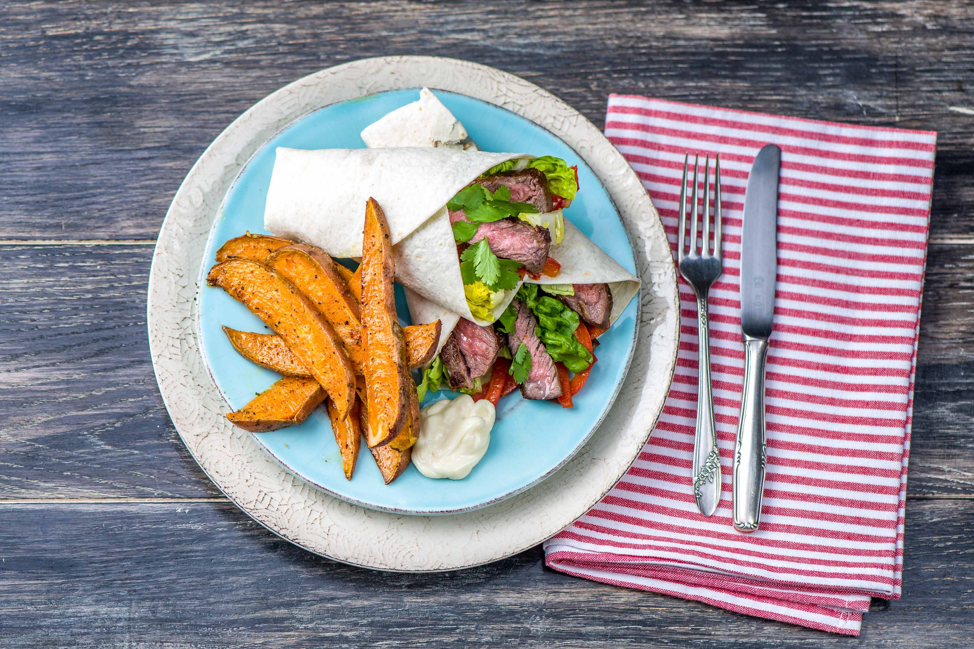 Tex Mex Steak Tortillas