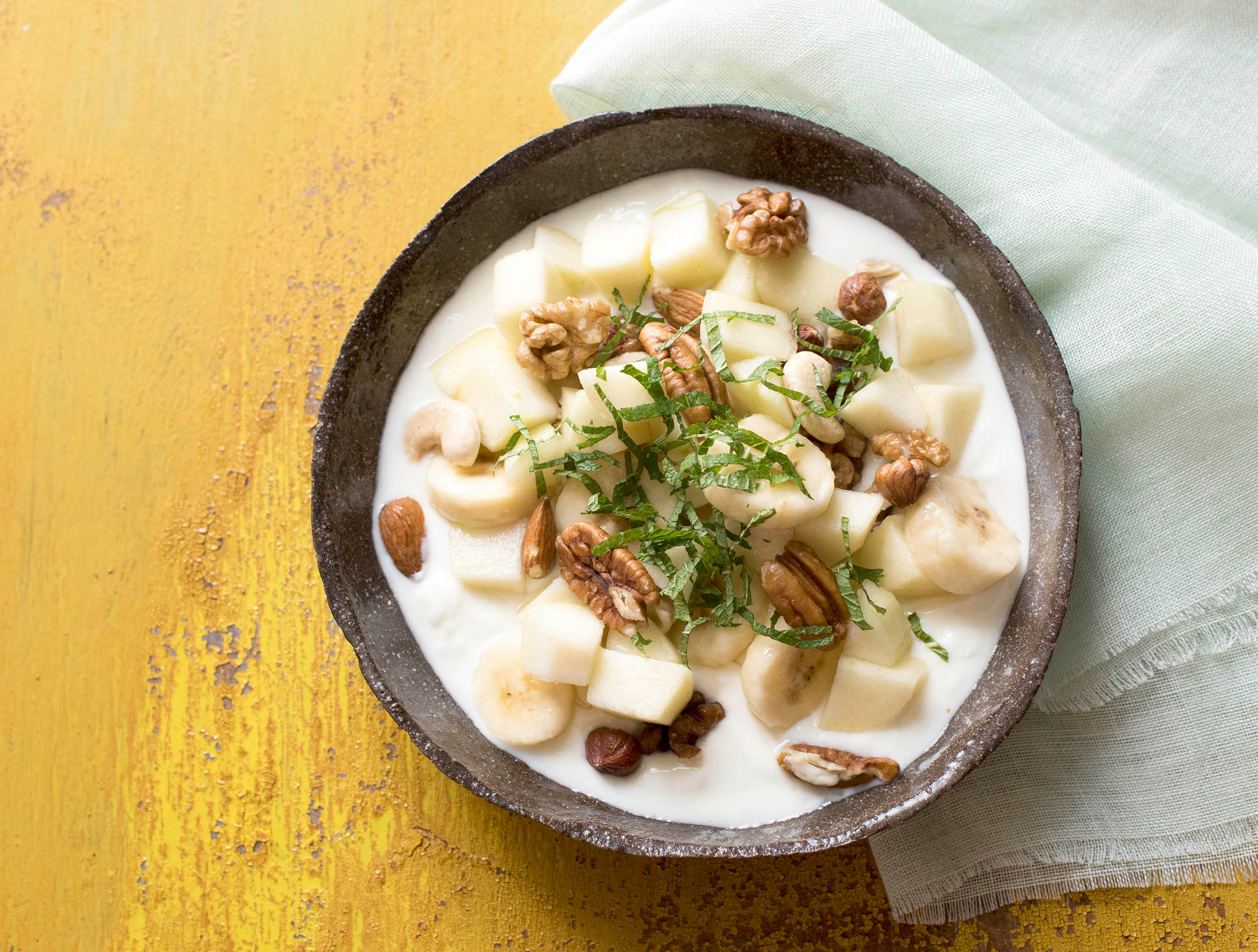 Fruitsalade met yoghurt