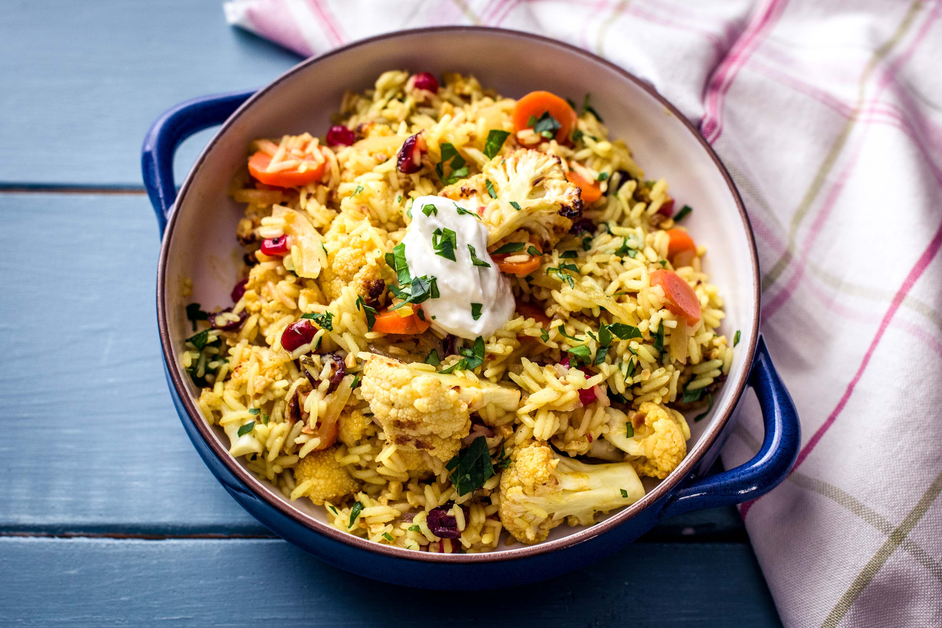 Roasted Cauliflower Biryani