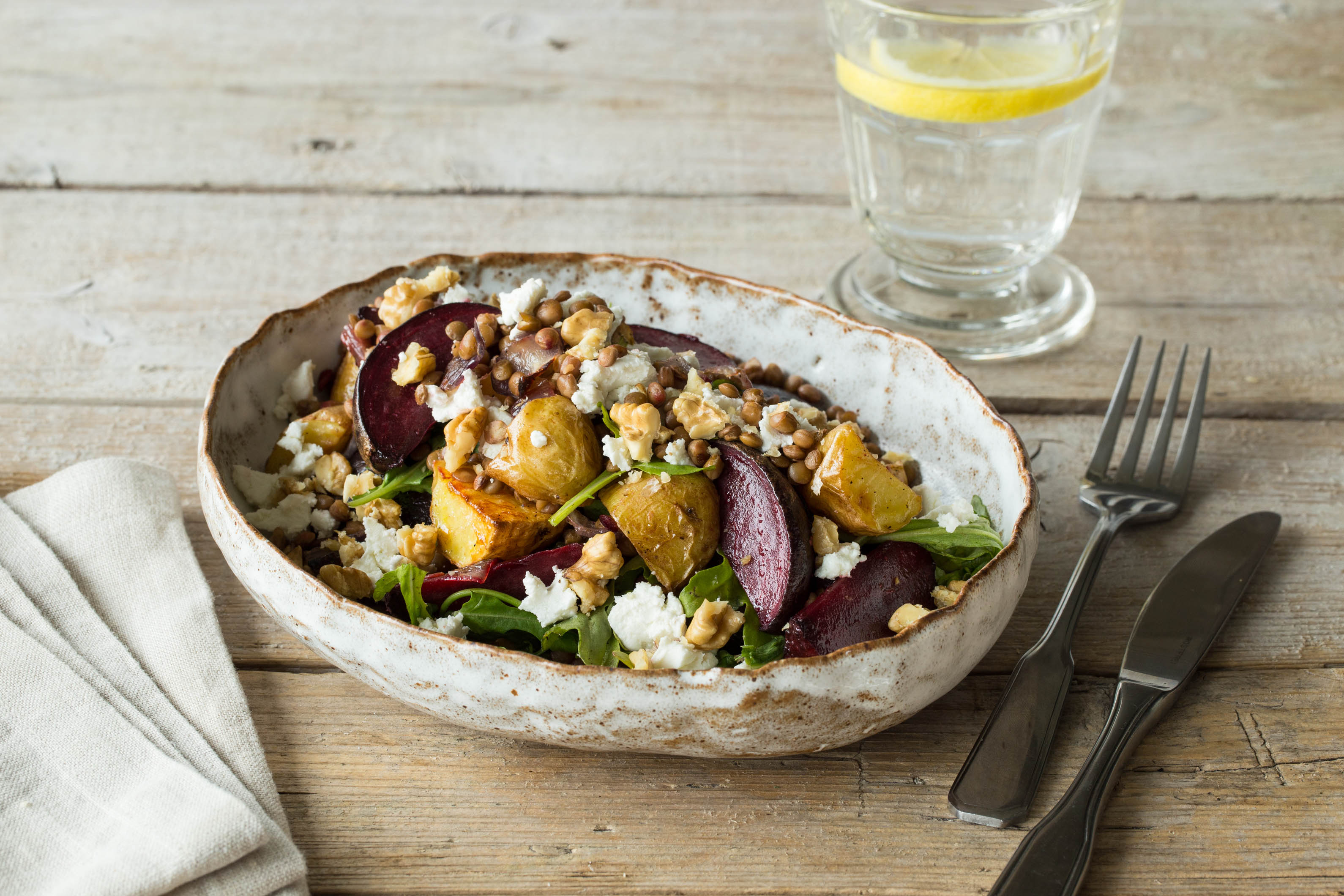 Too Tasty Beetroot and Lentil Salad