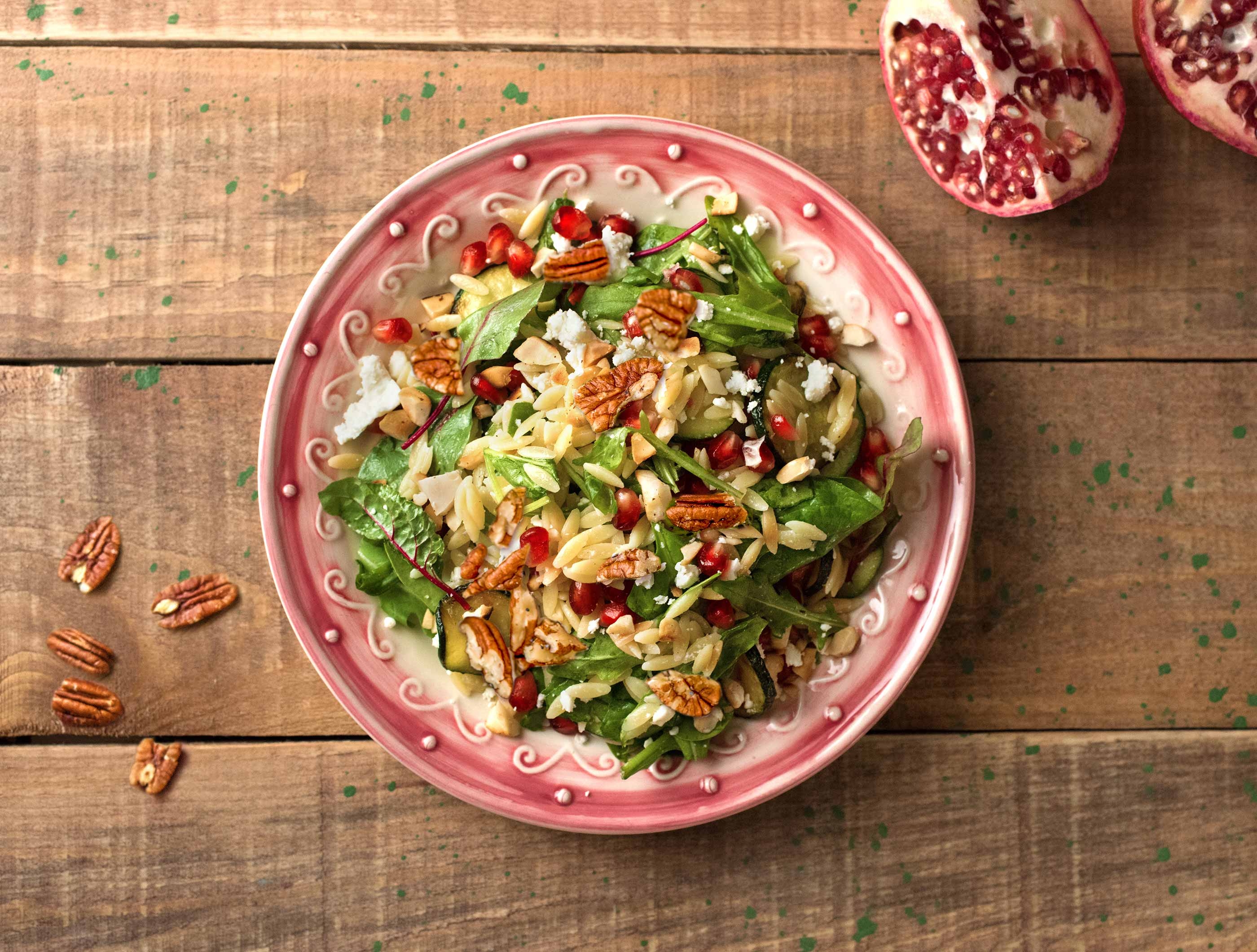 Orzosalade met courgette en feta