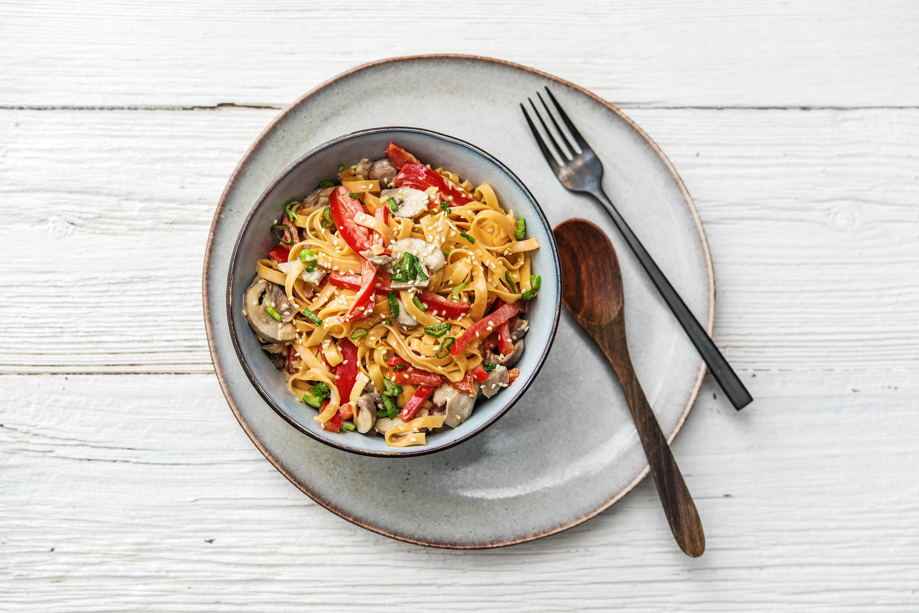 Asiatische Gemüse-Nudeln