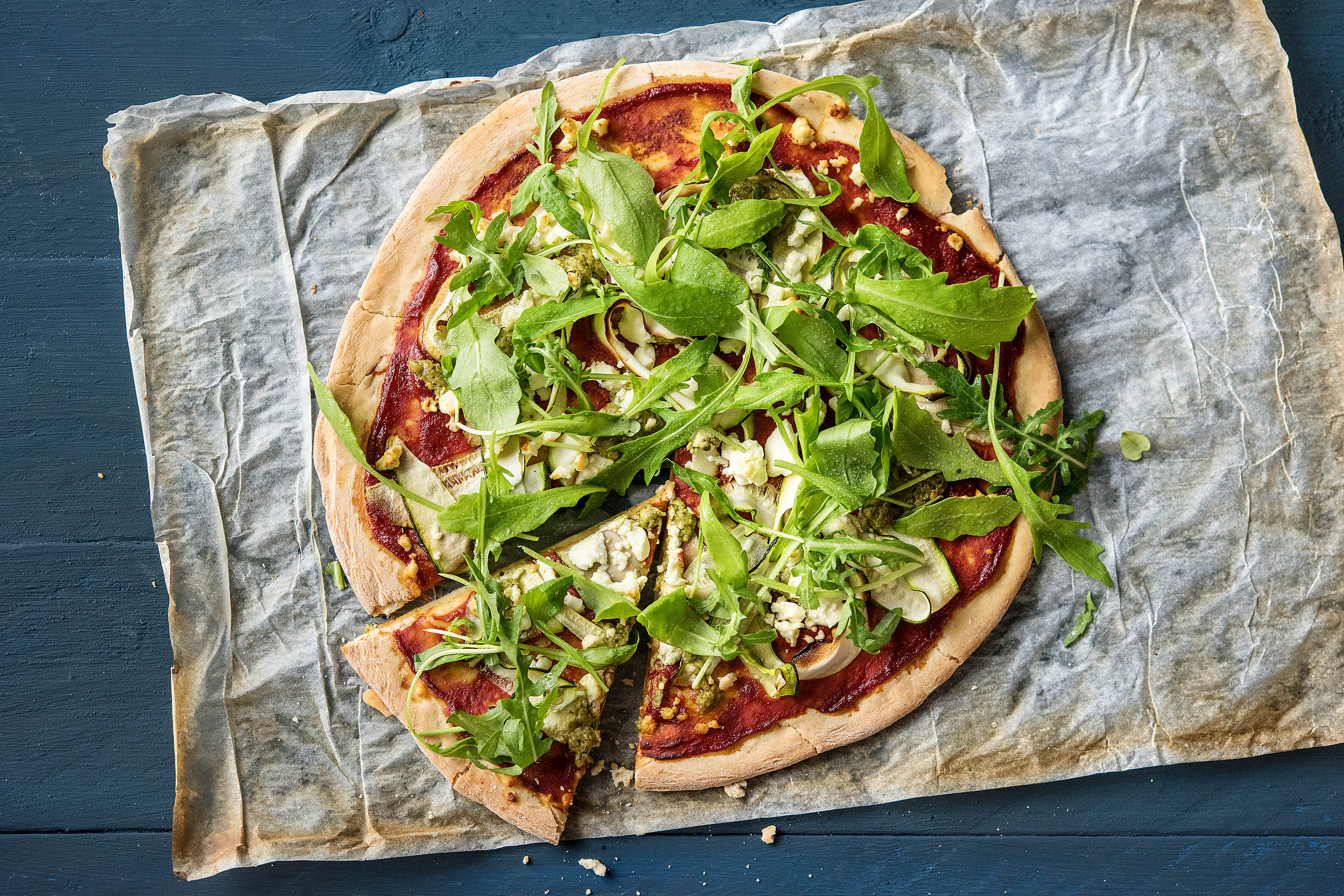 Speedy Green Rocket & Pesto Pizza