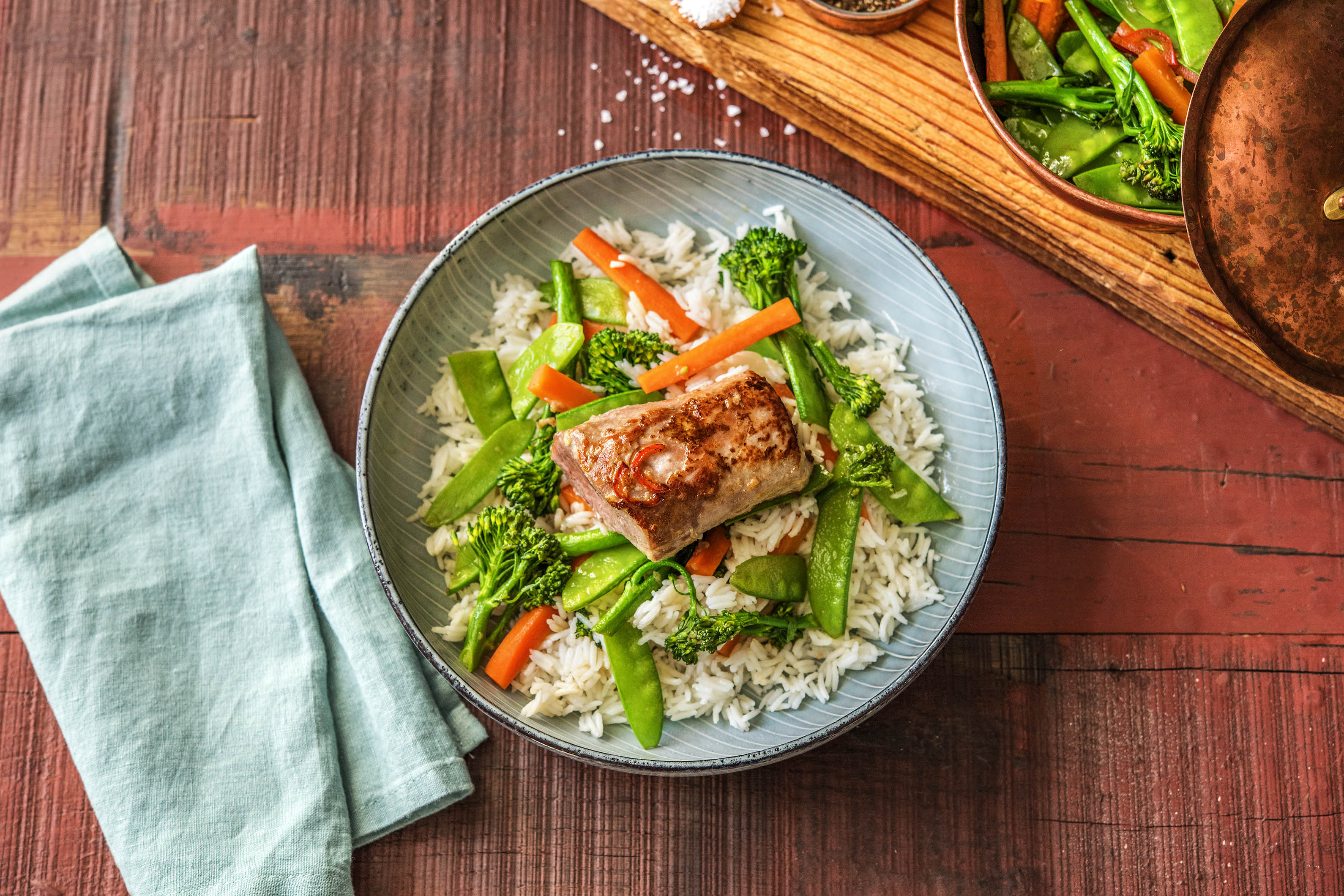 Würzig mariniertes Schweinefilet