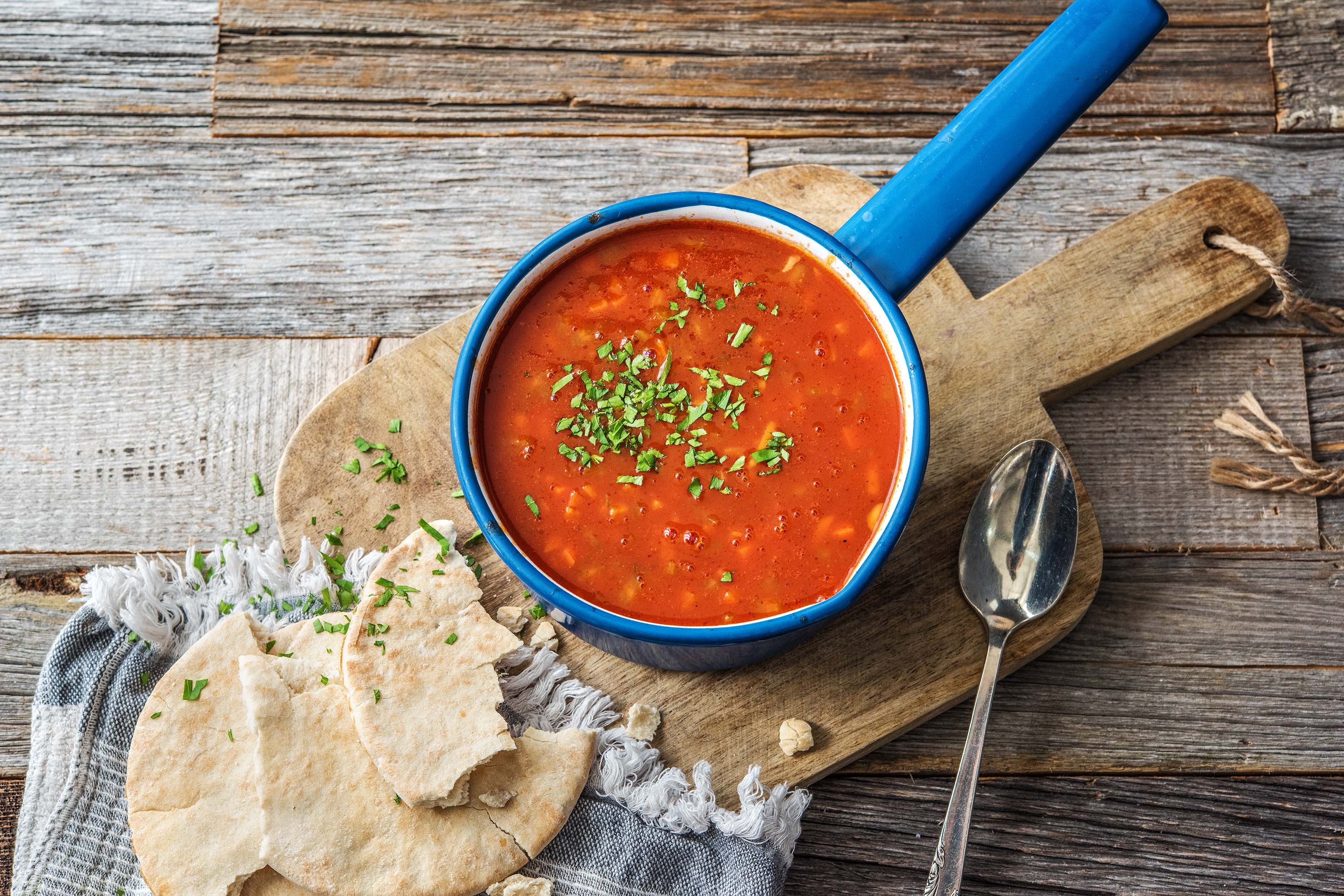 Orientalische Kichererbsen-Suppe