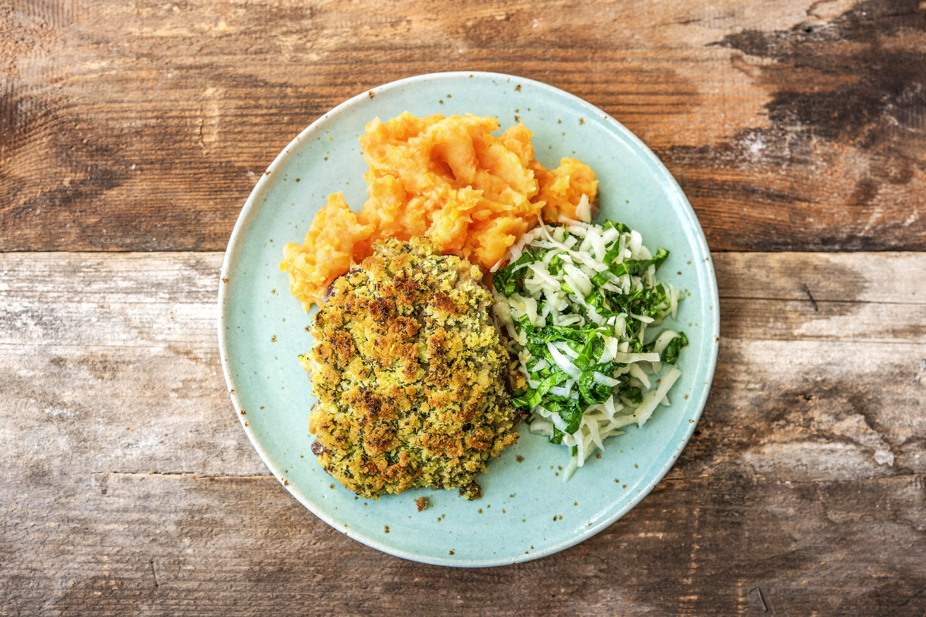 Saftige Rindersteaks mit Kräuterkruste