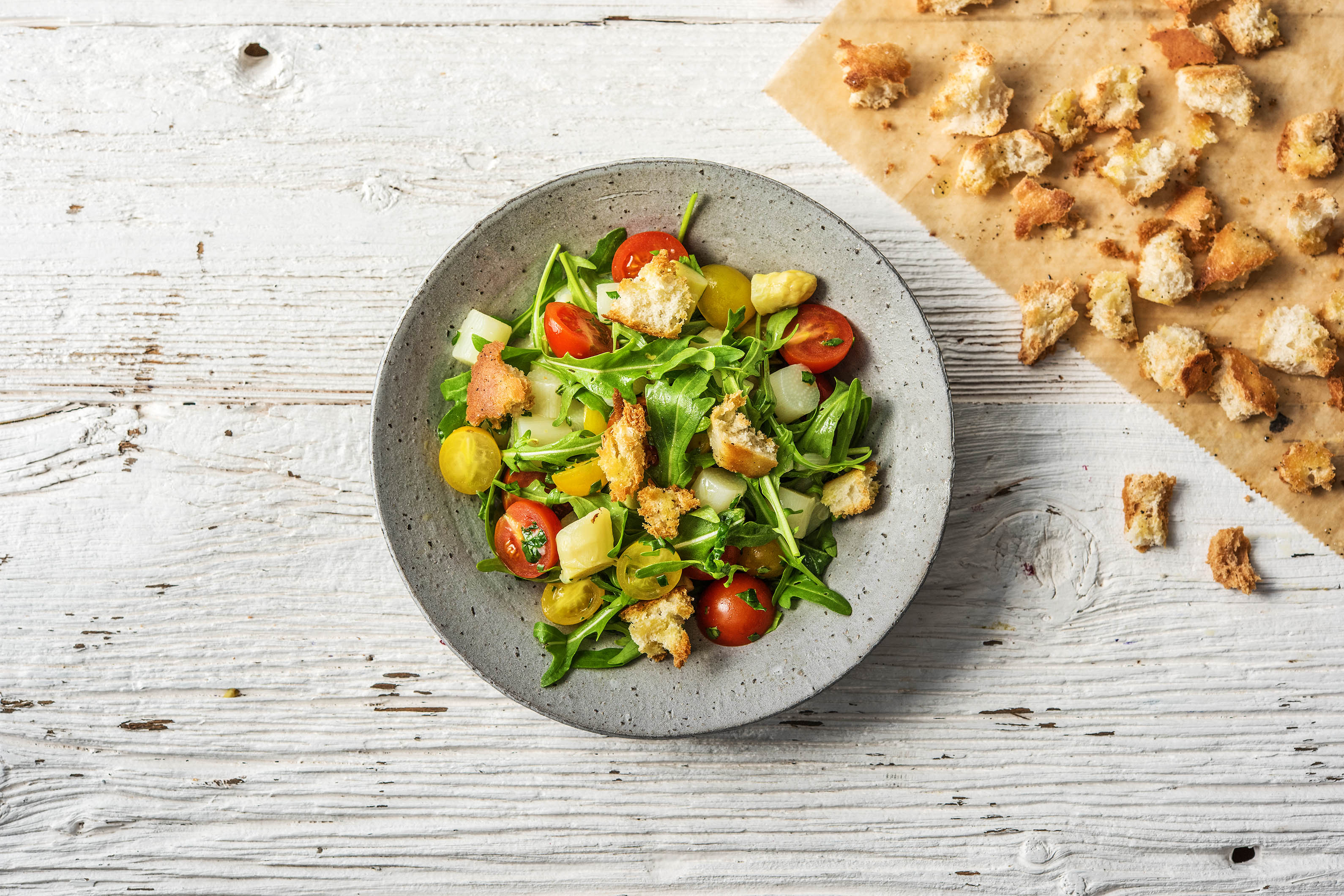 Mediterraner Spargelsalat