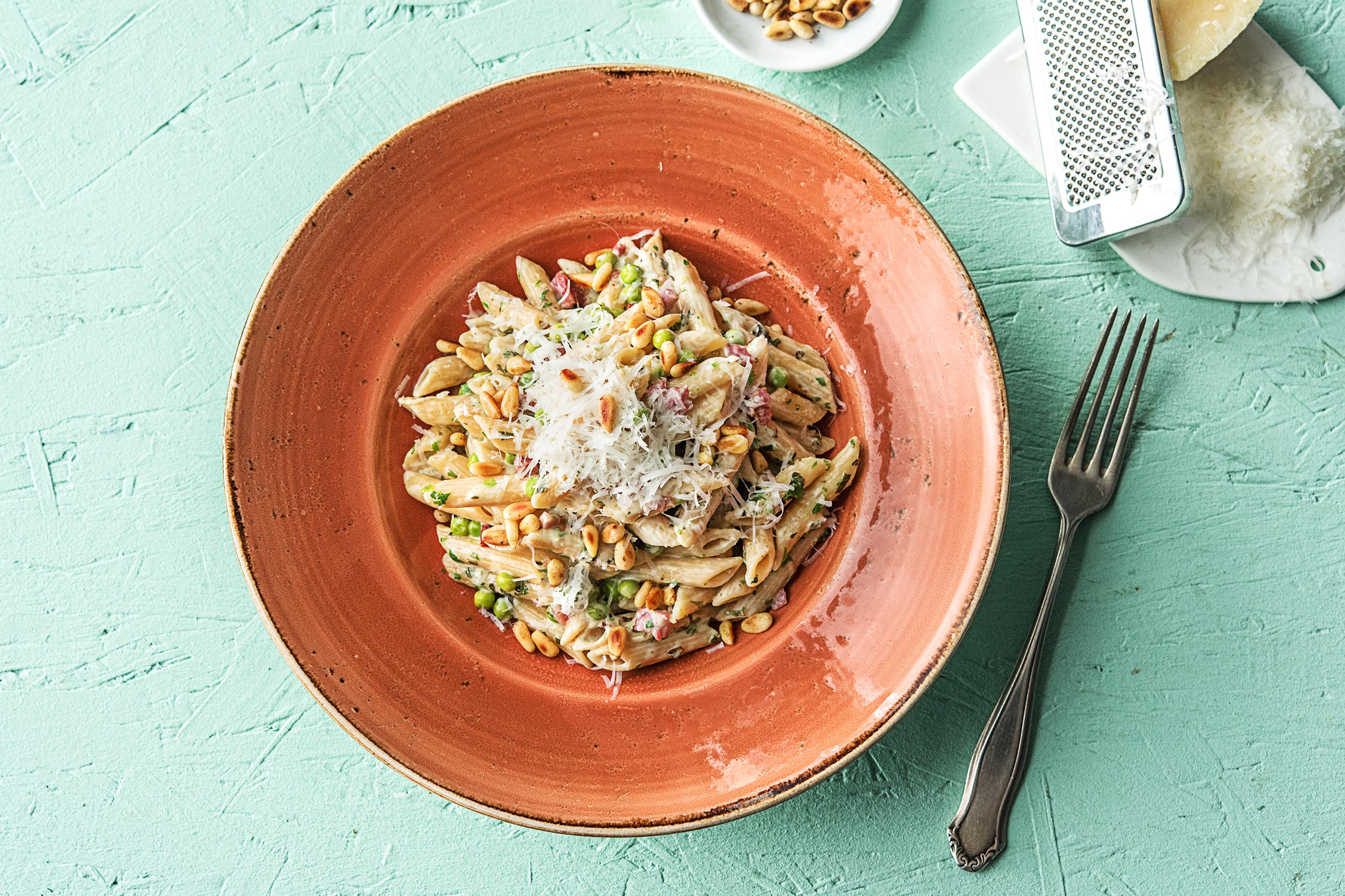 Creamy Pancetta Penne