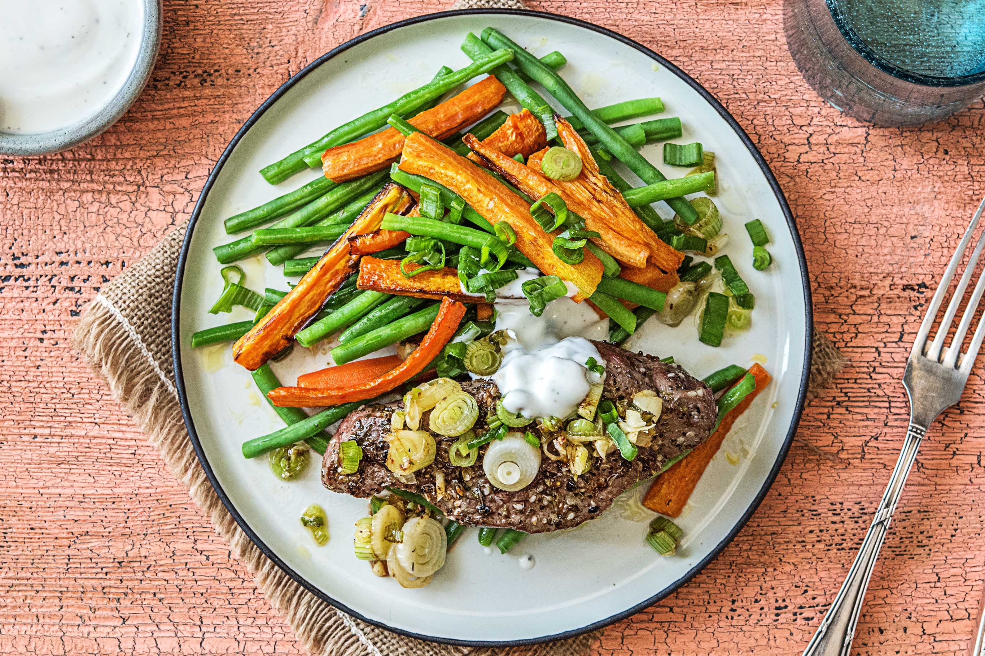 Arabisch marinierte Rindersteaks