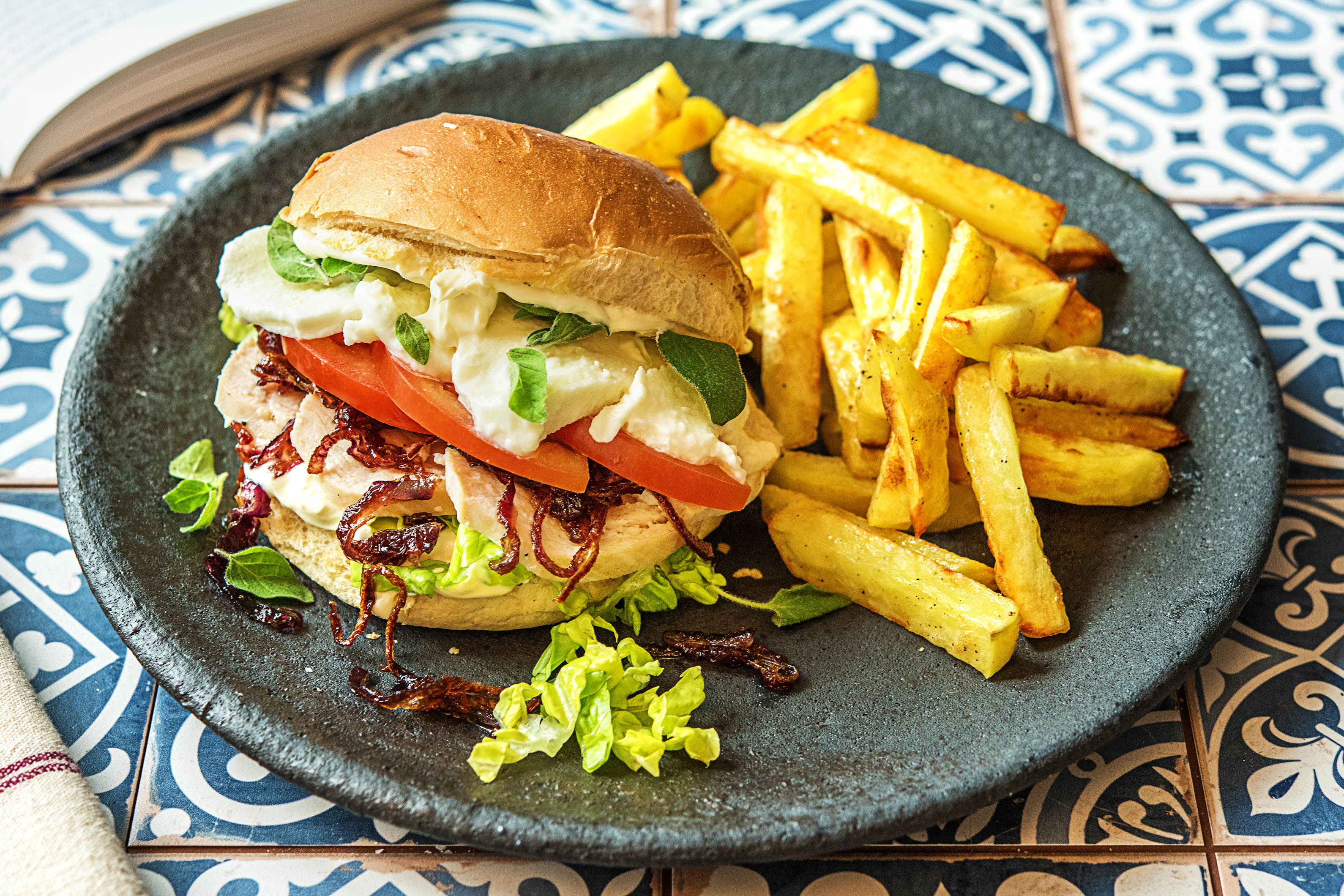 Italienischer Poulet-Burger