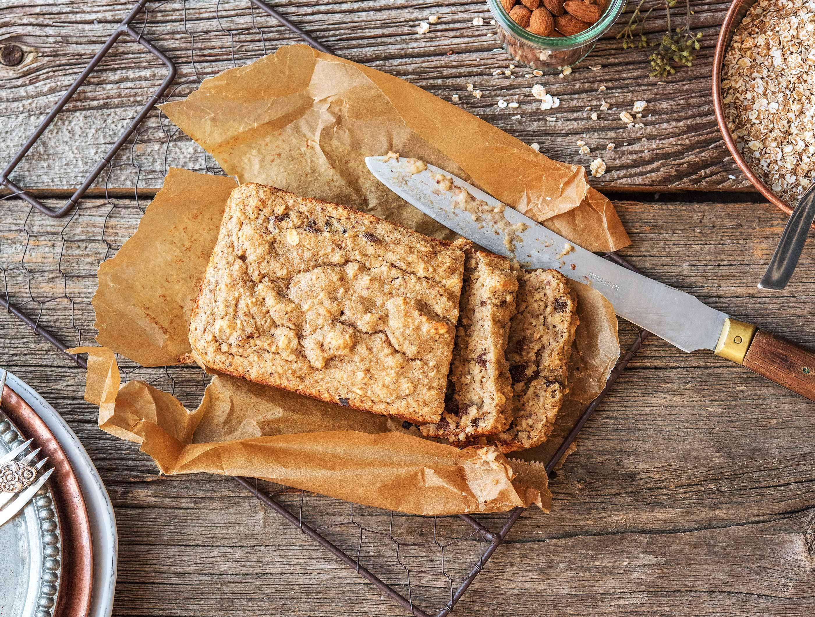 Pain aux bananes et aux amandes