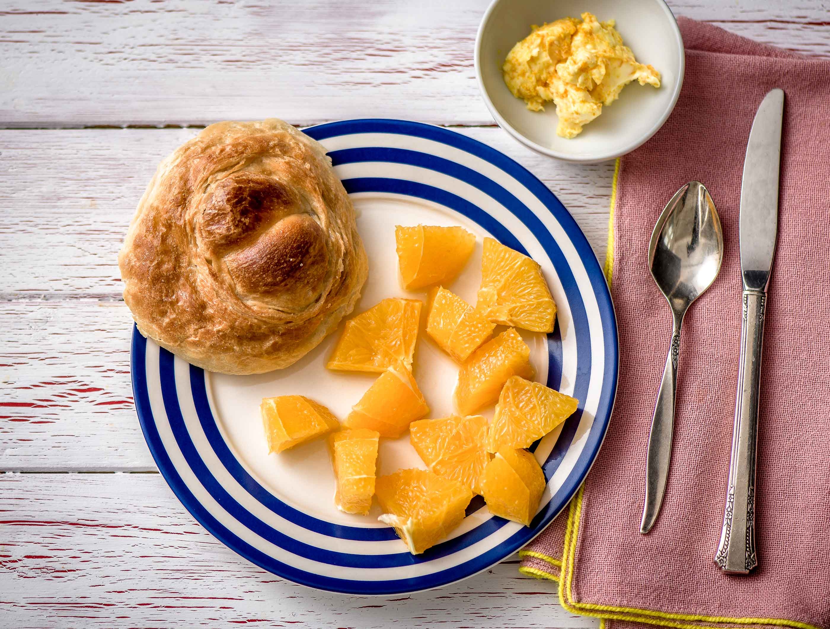 Craquelin au beurre à l'orange