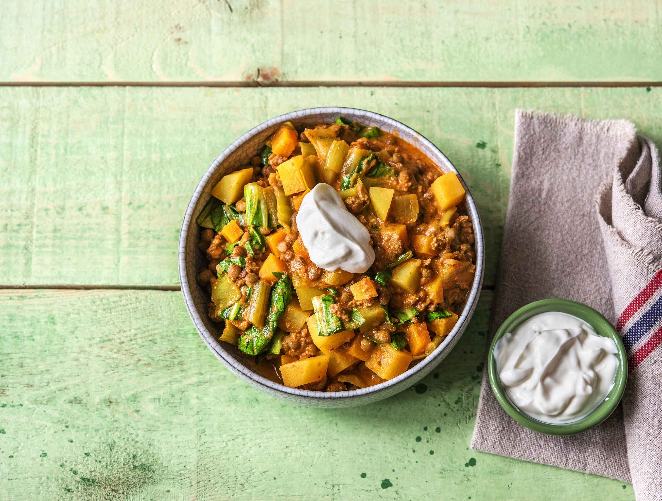 Curry indonésien au hachis d'agneau