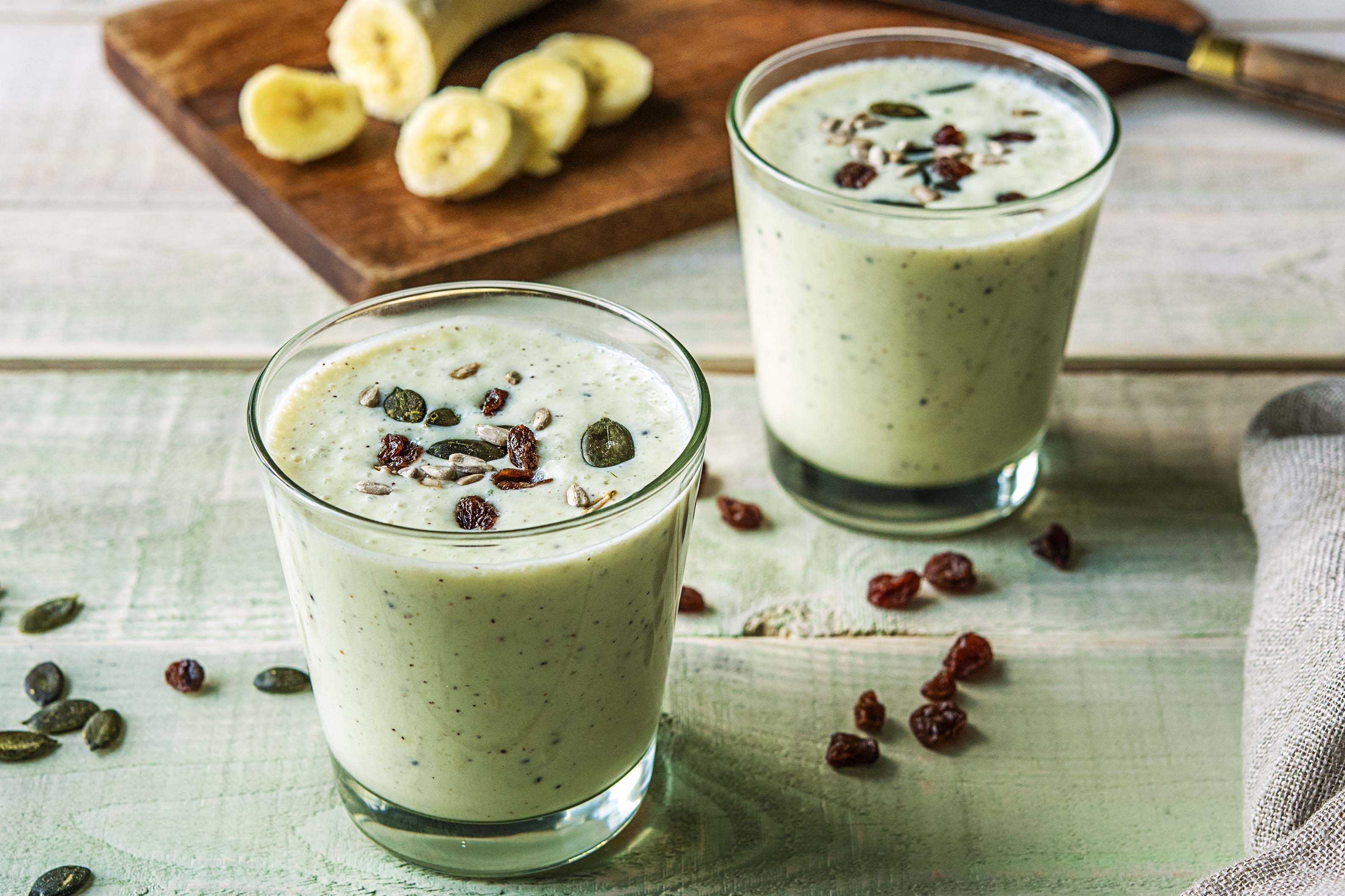 Smoothie sucré à la banane et au kiwi
