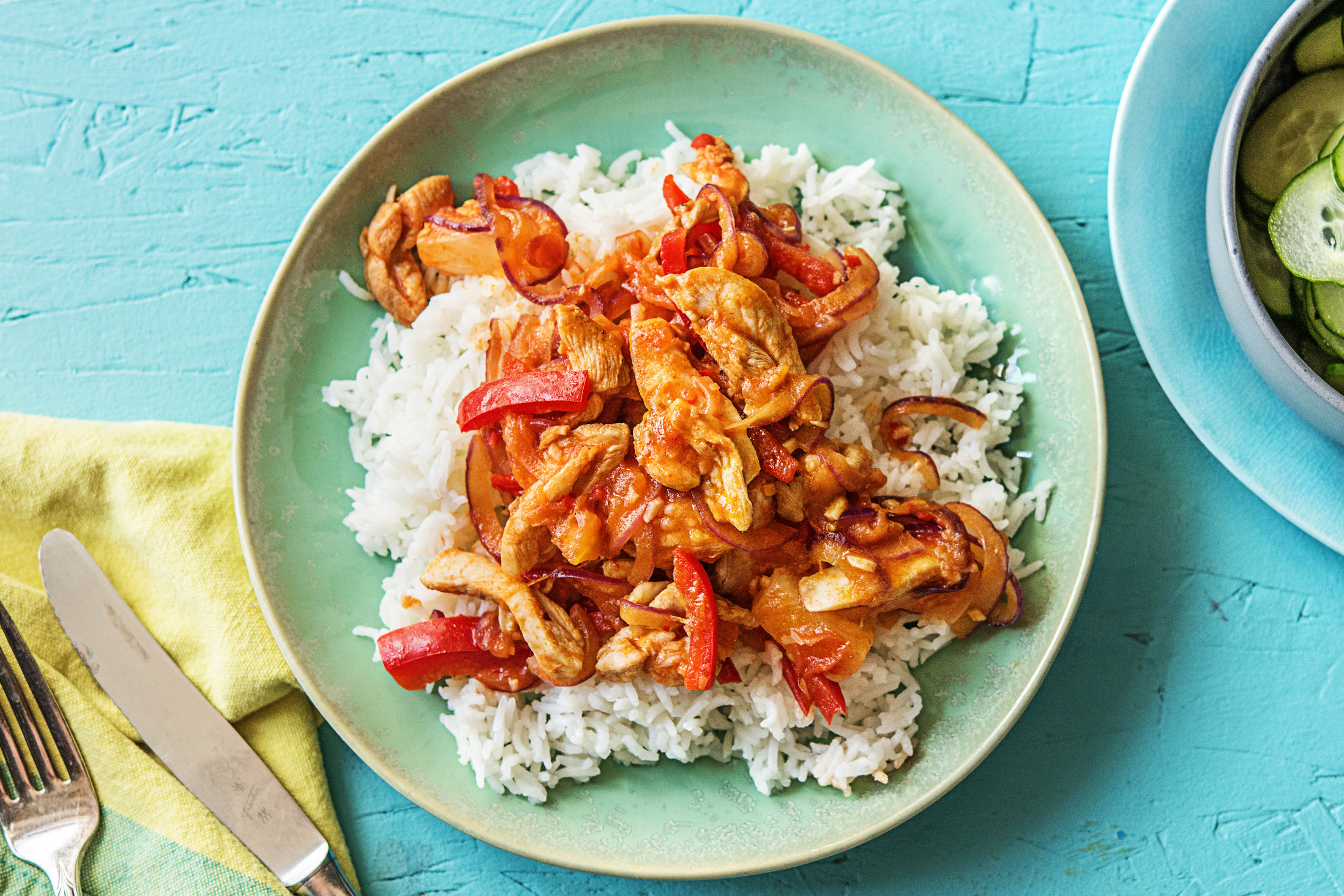 Poulet à l'hawaïenne et riz