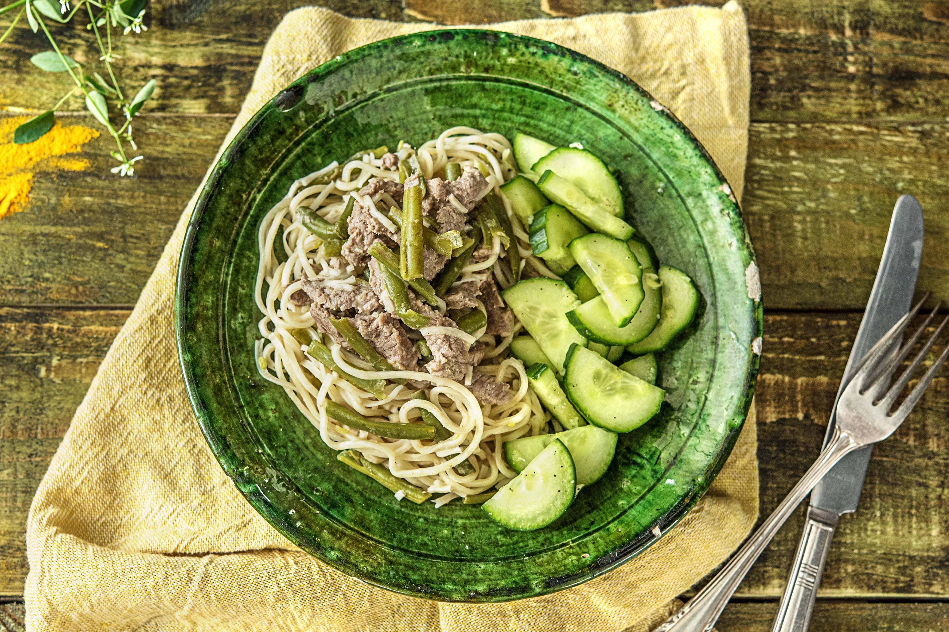 Thailändisches Rindercurry mit Kokosmilch,