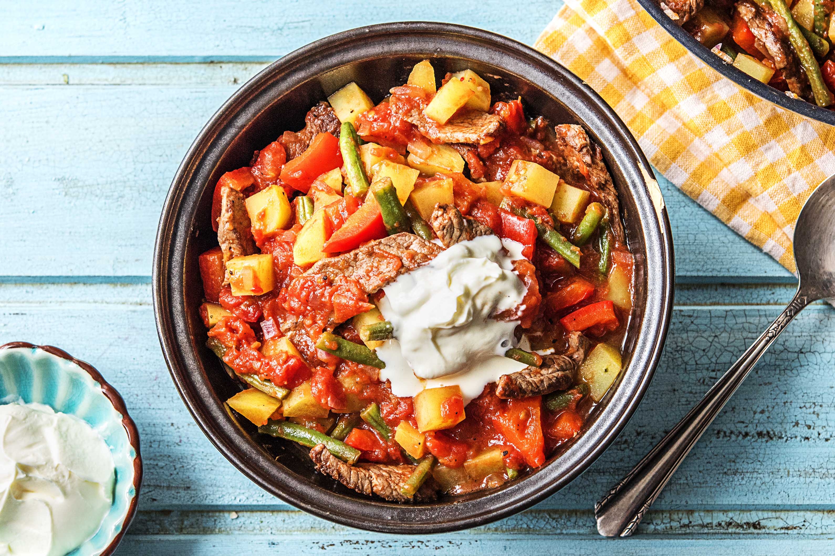 Mexikanische Rinds-Bratpfanne