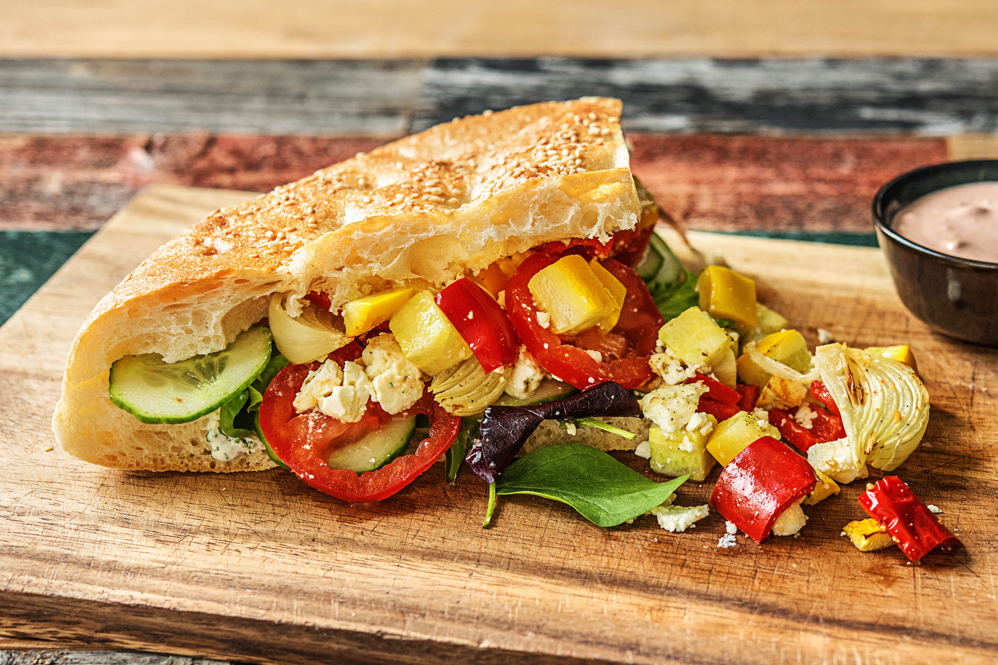 Gefülltes Fladenbrot