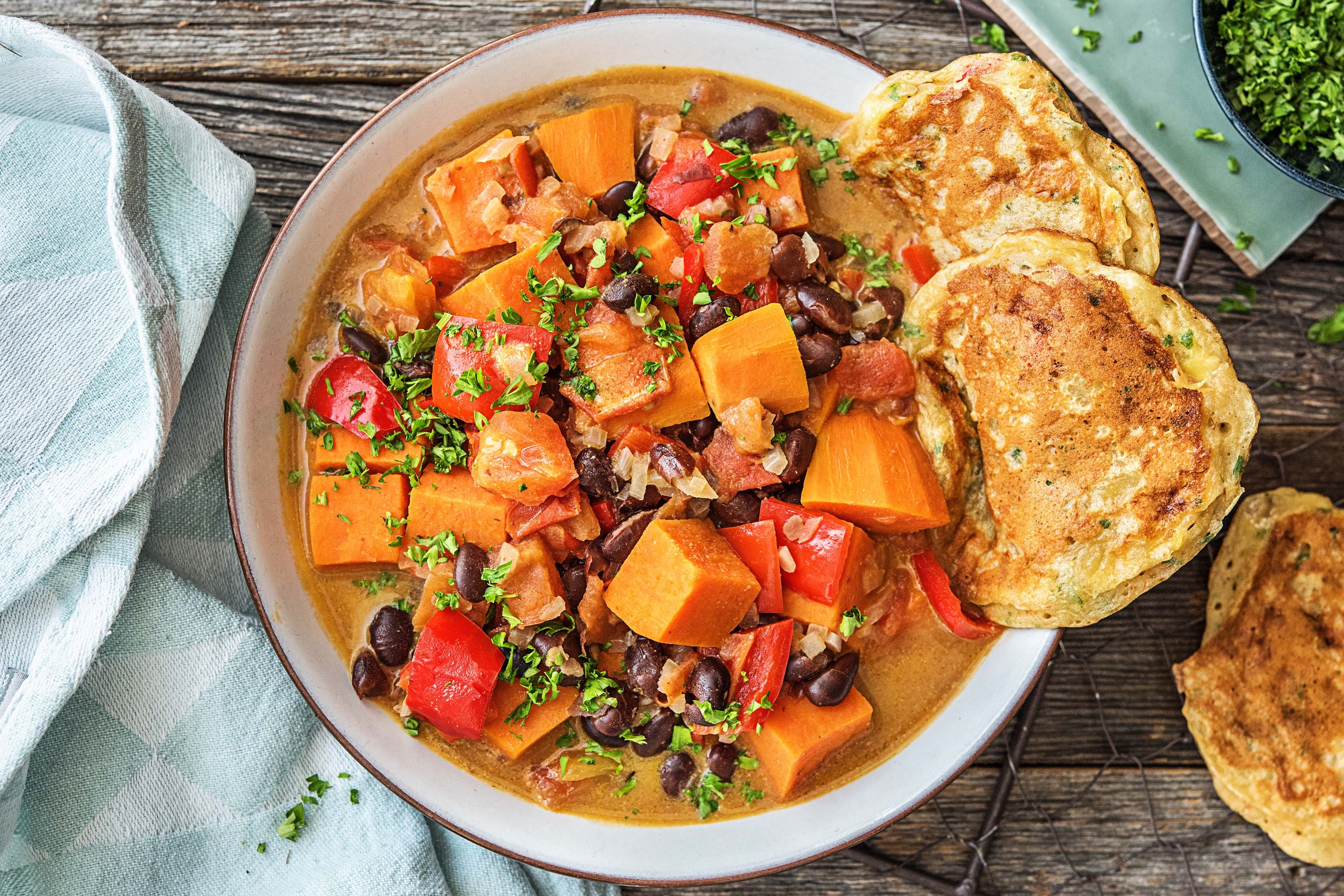 Karibischer Süsskartoffel-Powertopf