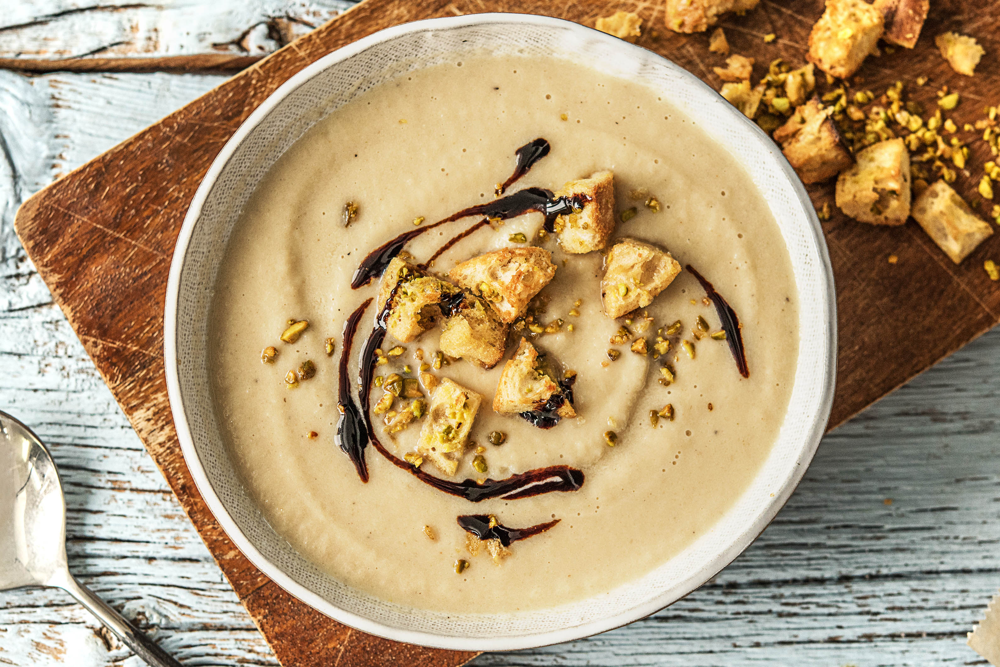 Cremige Topinambursuppe,