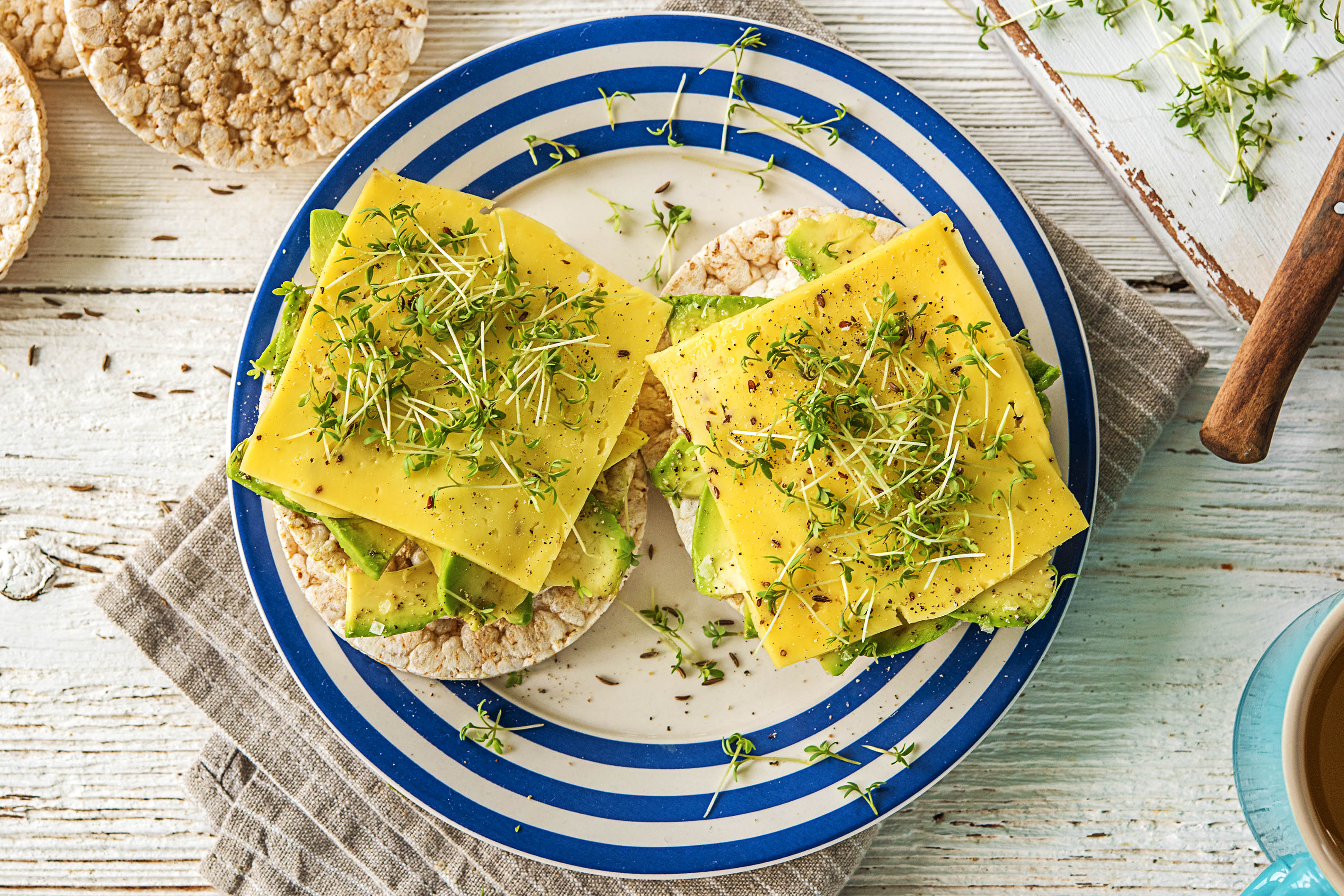 Gaufres d'épeautre et fromage au cumin
