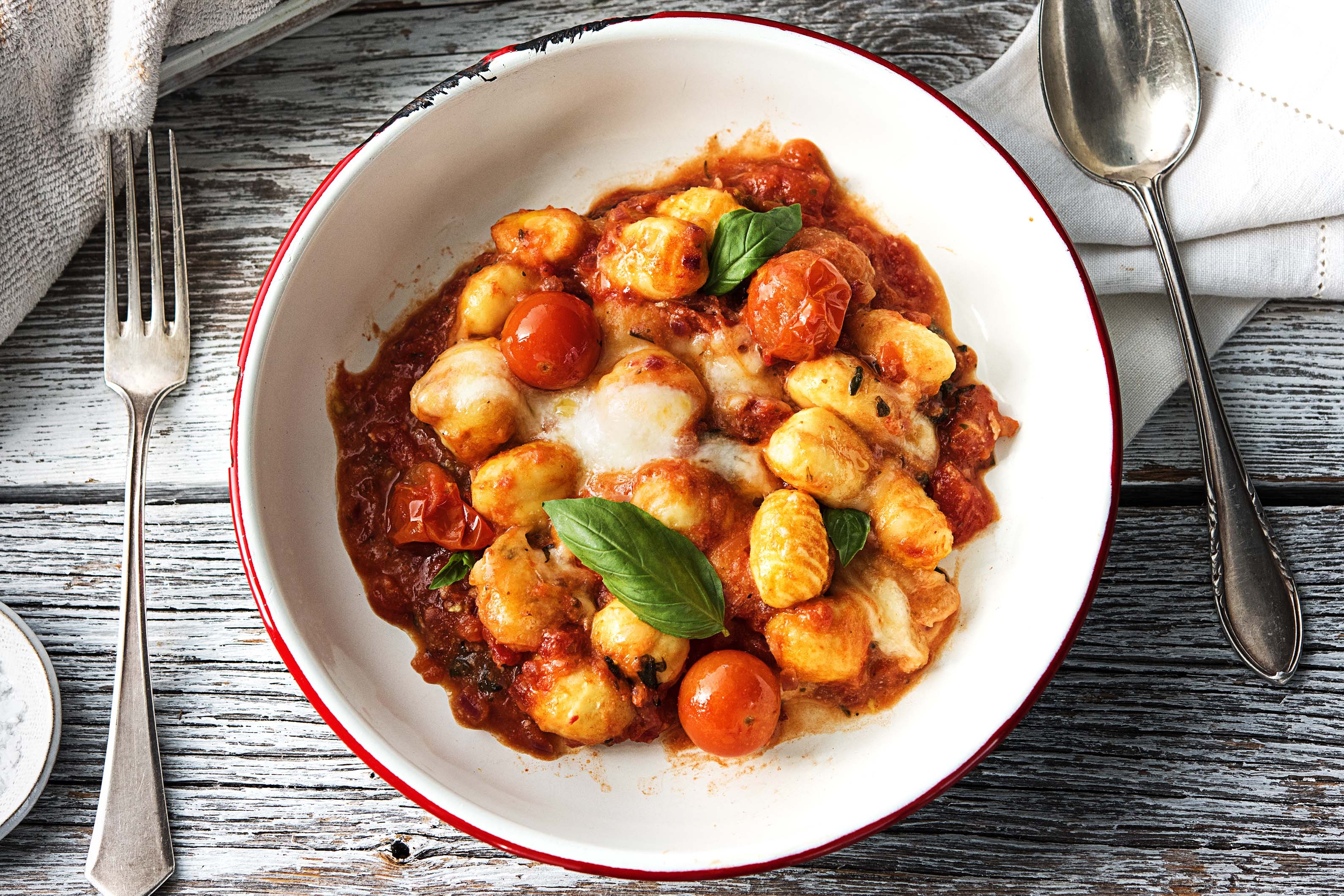 Überbackene Gnocchi