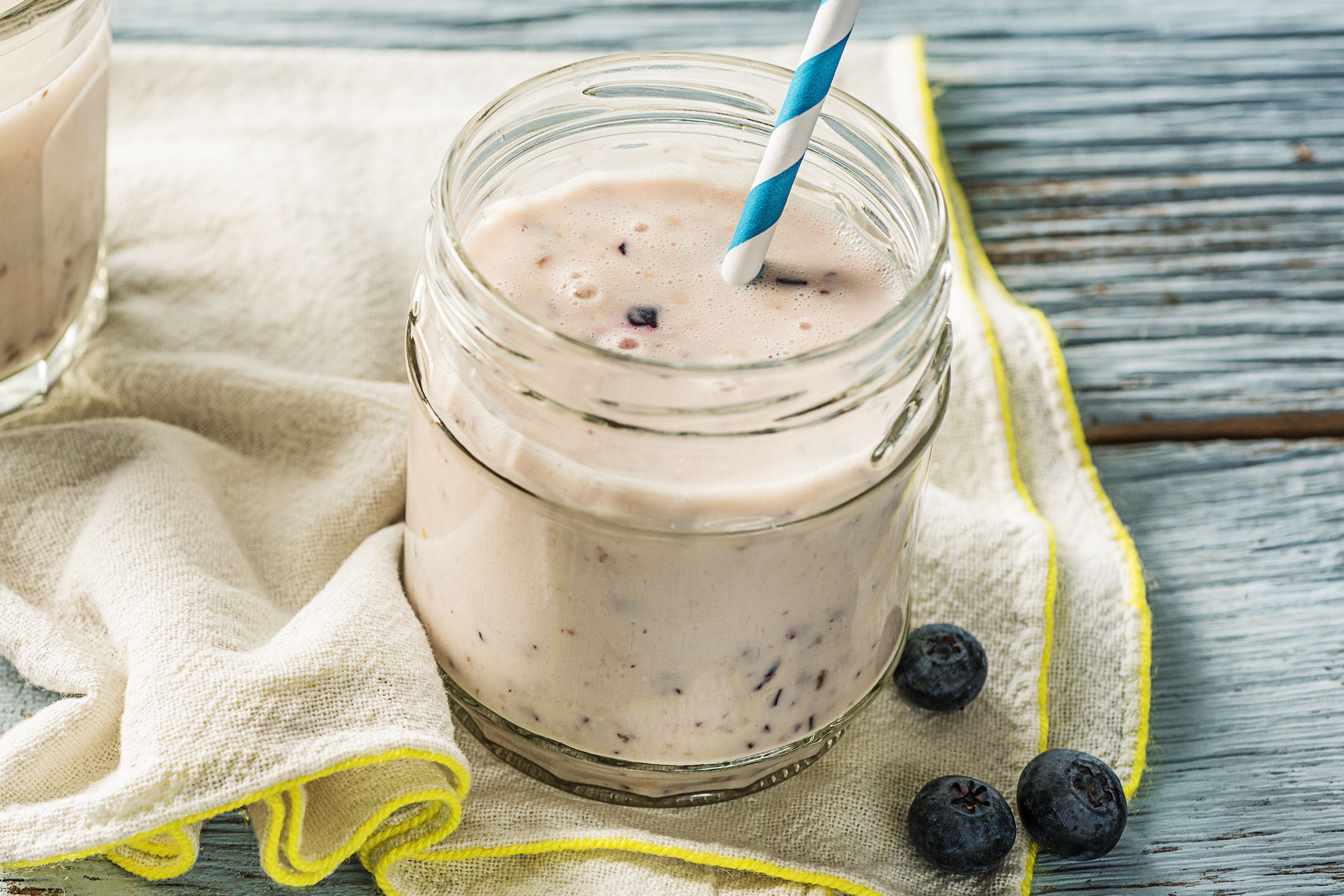 Smoothie met blauwe bessen