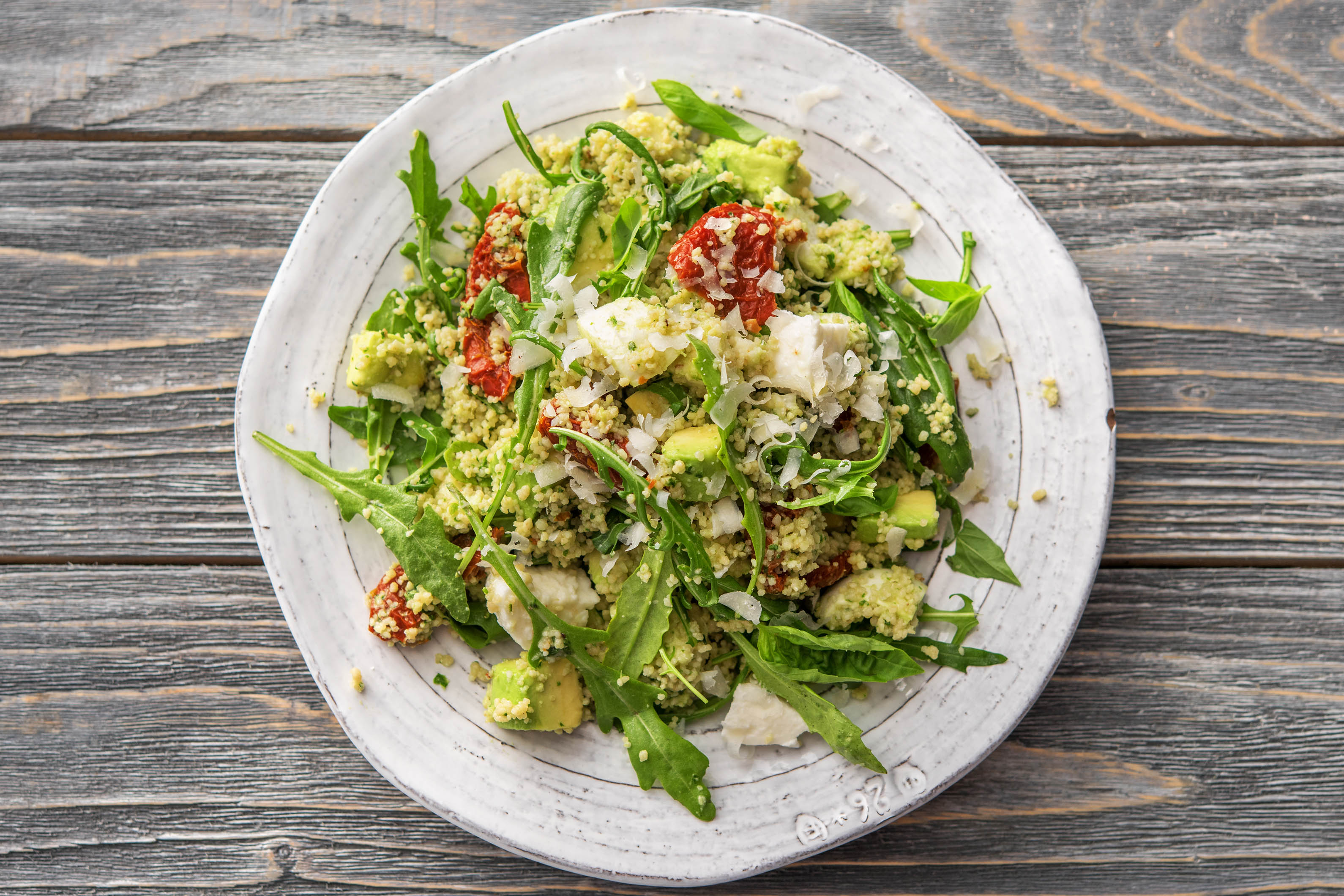 Schneller Couscous-Salat „Tricolor“