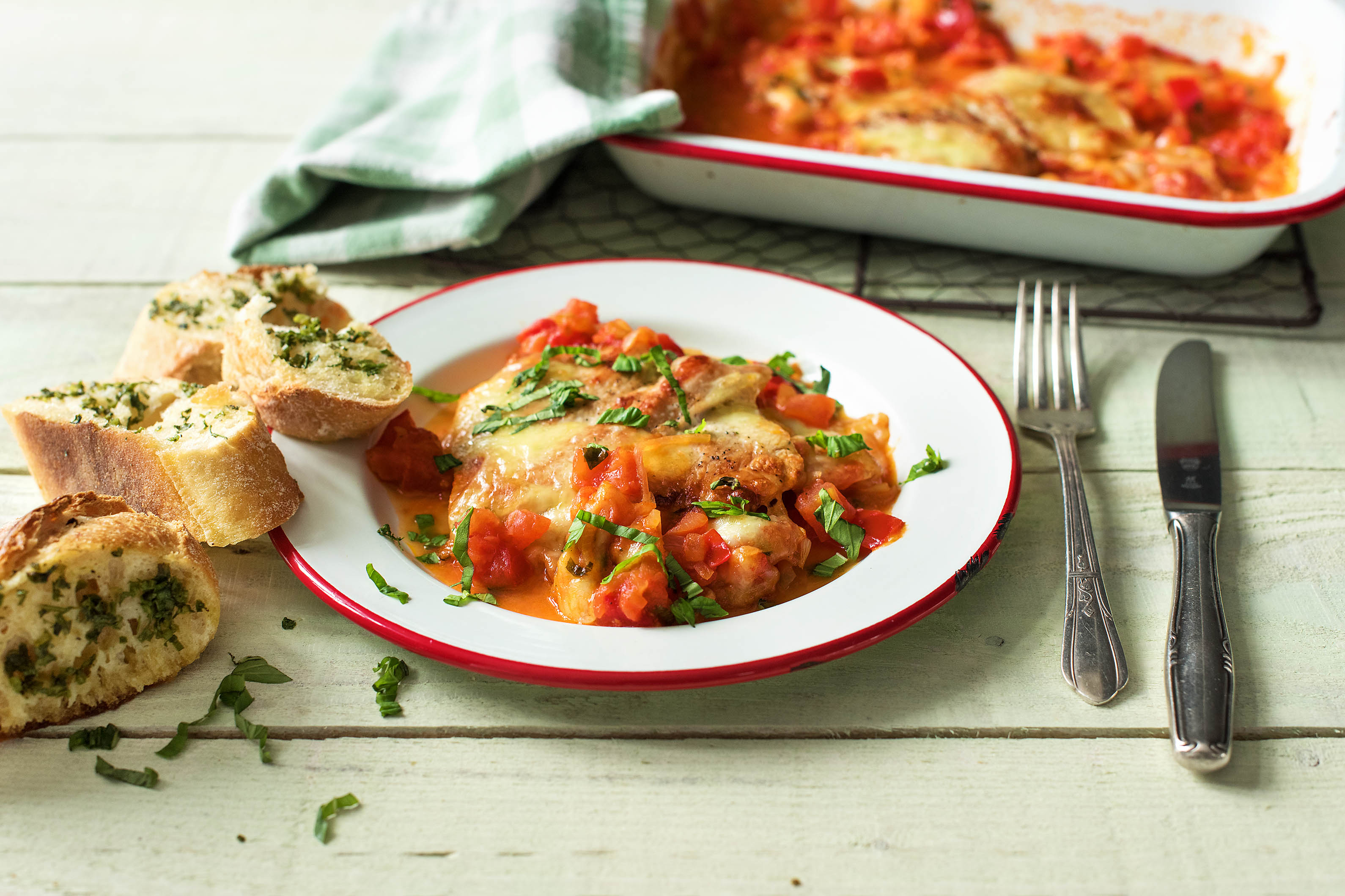 Trutenbrust à la Caprese