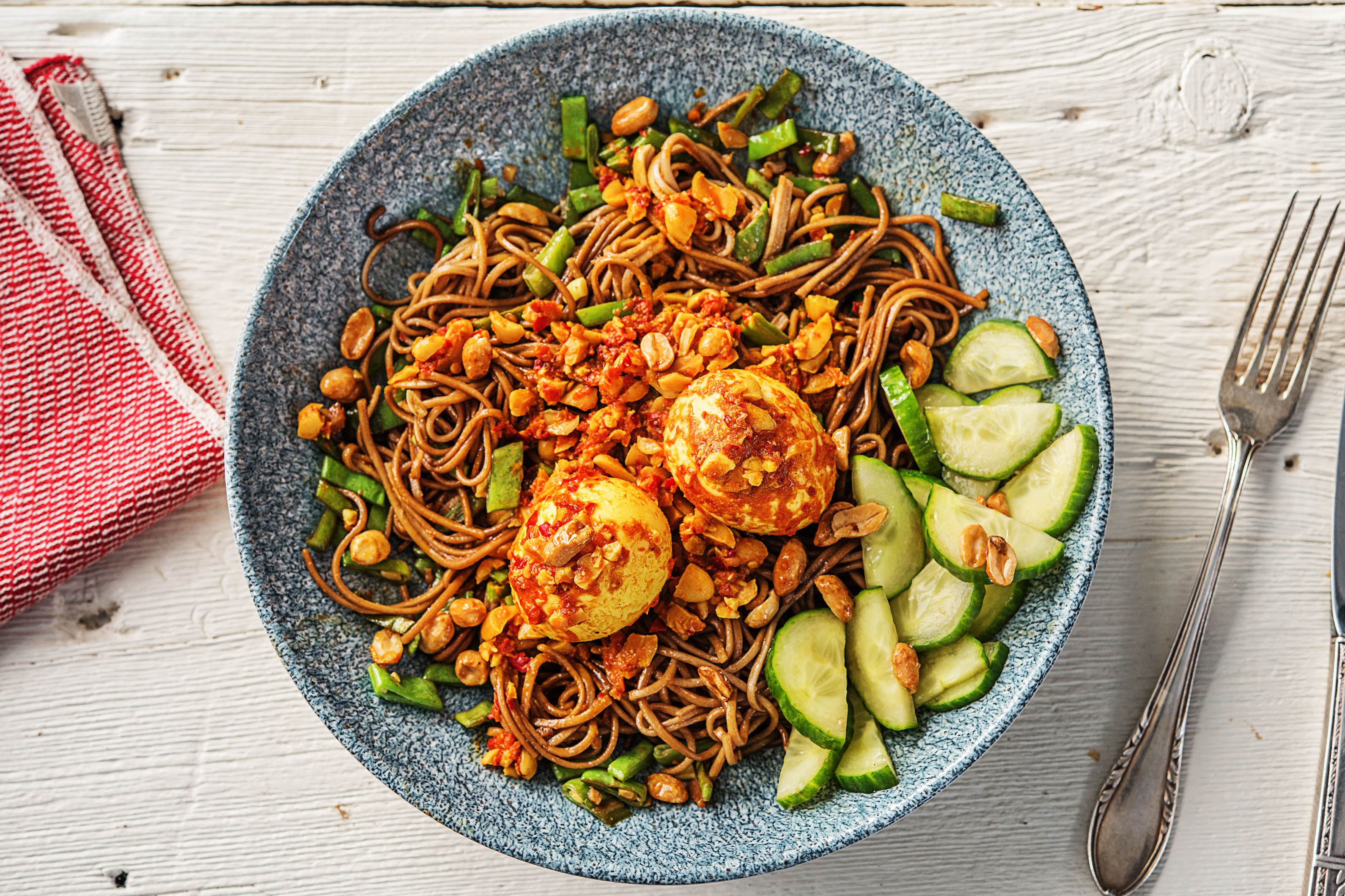 Indonesische roerbak met snijbonen