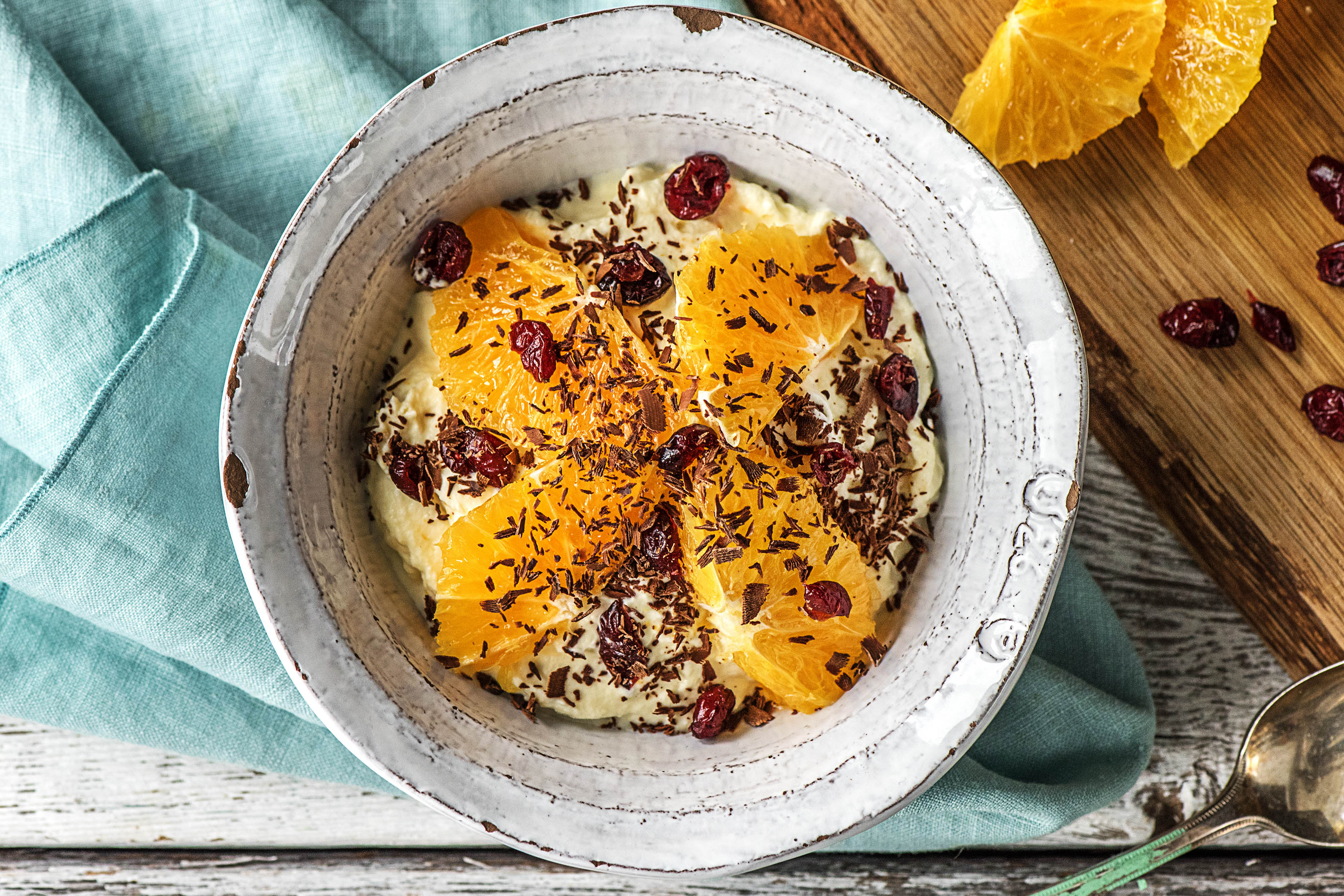 Ricottaroom met sinaasappel