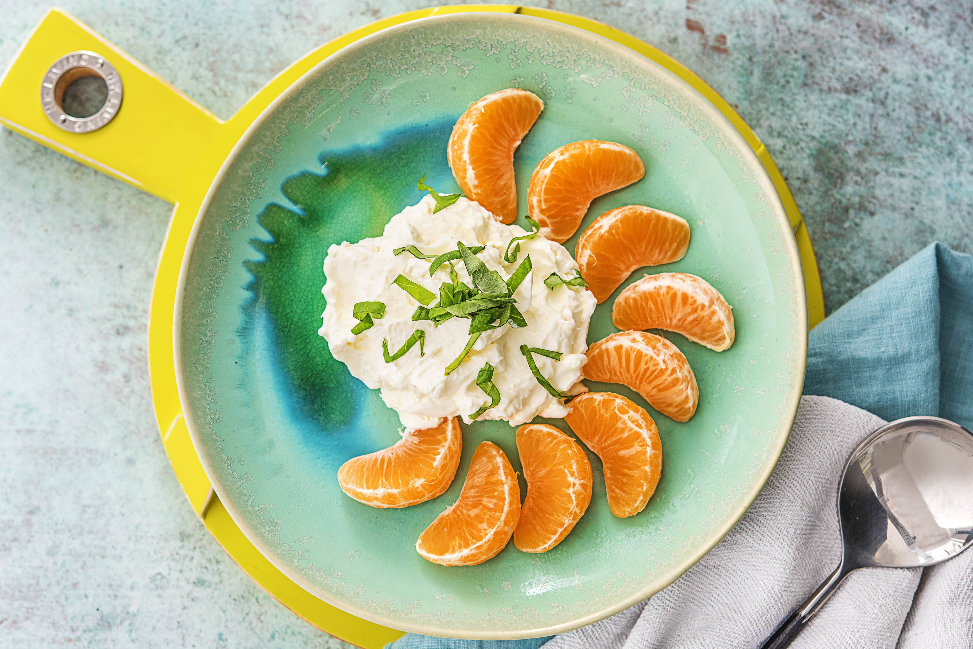 Mascarponeroom met mandarijn