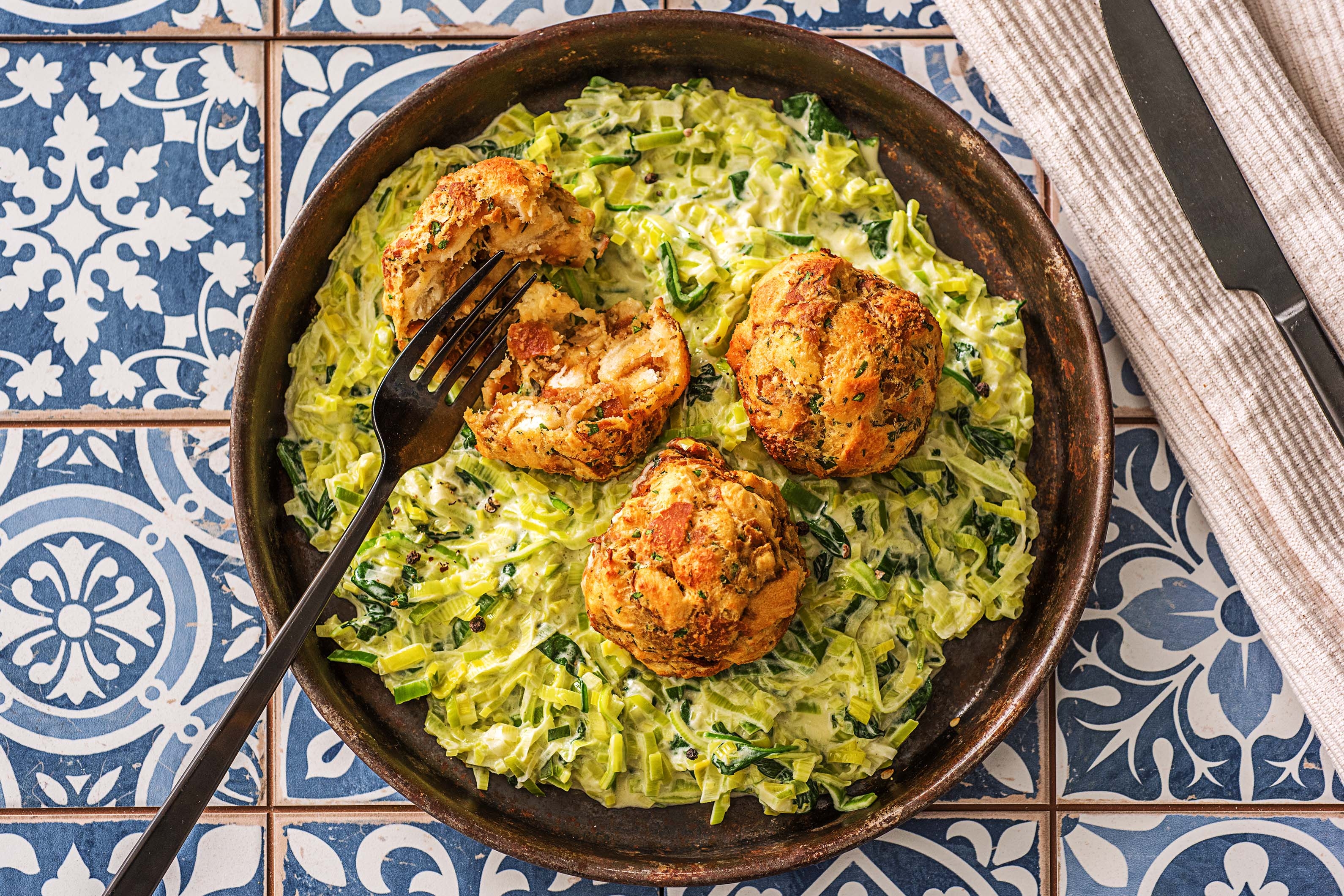 Deftige Laugen-Petersilien-Knödel