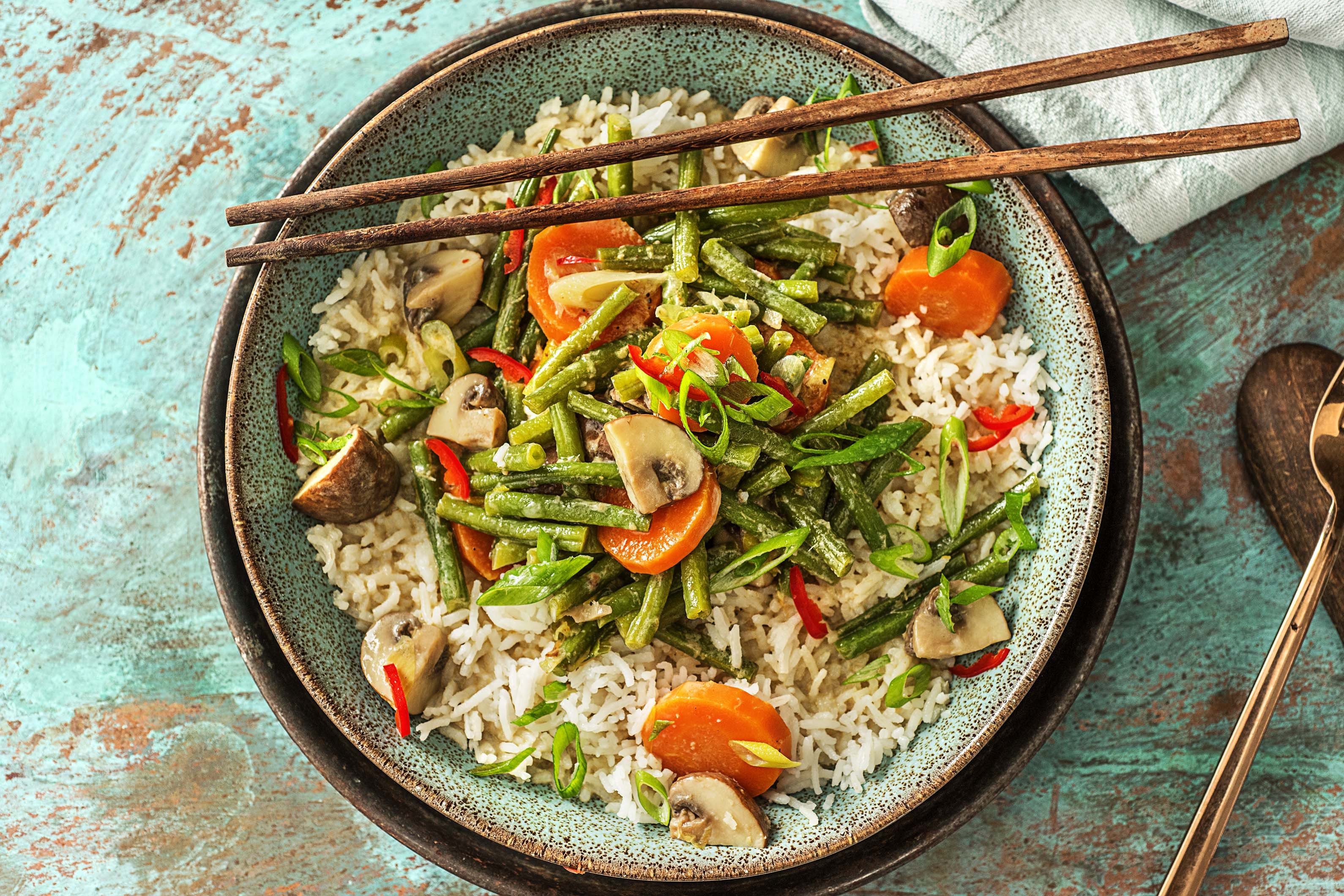 Buntes Kokos-Gemüse-Curry