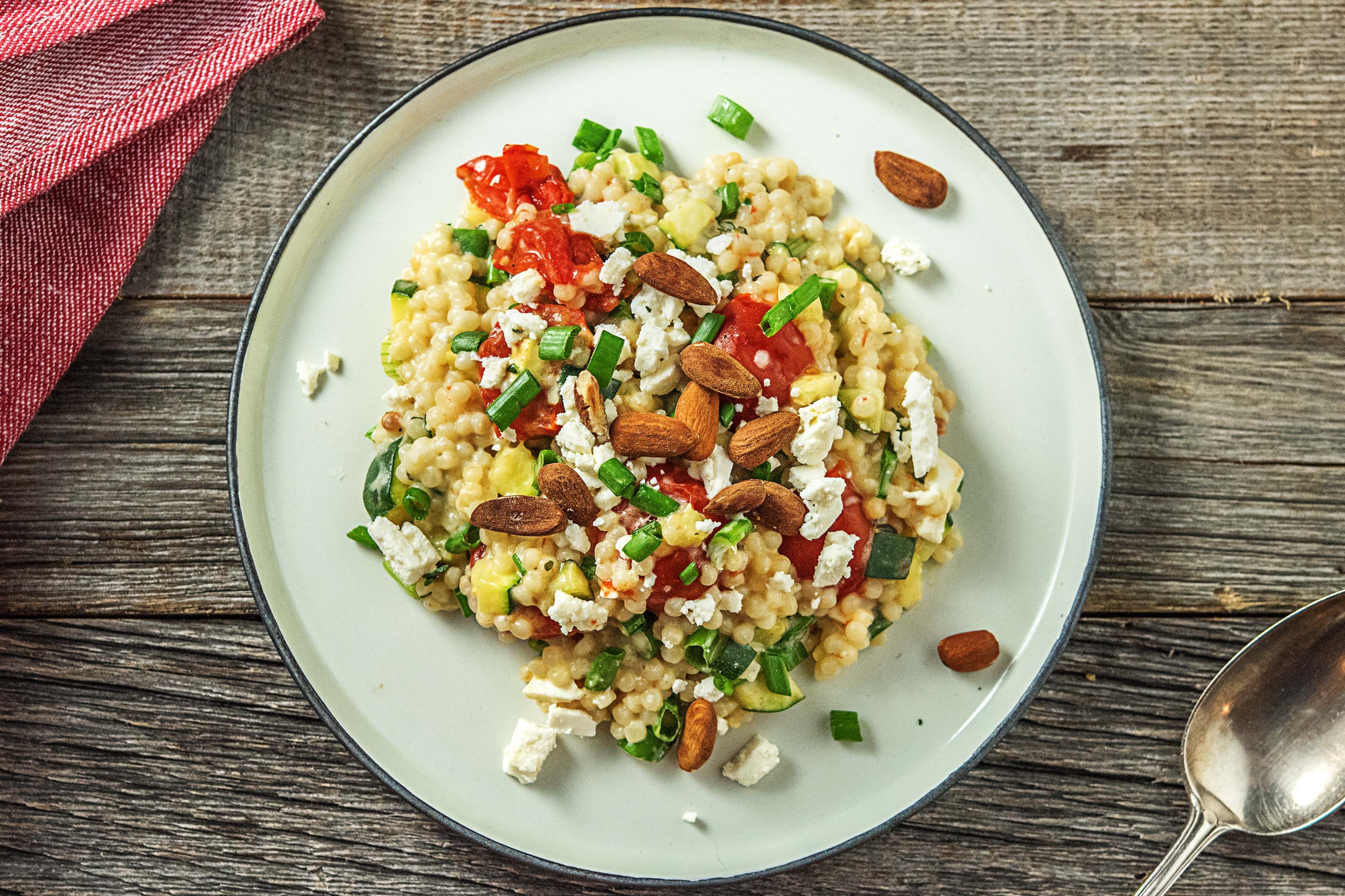 Parelgerst met geroosterde groenten