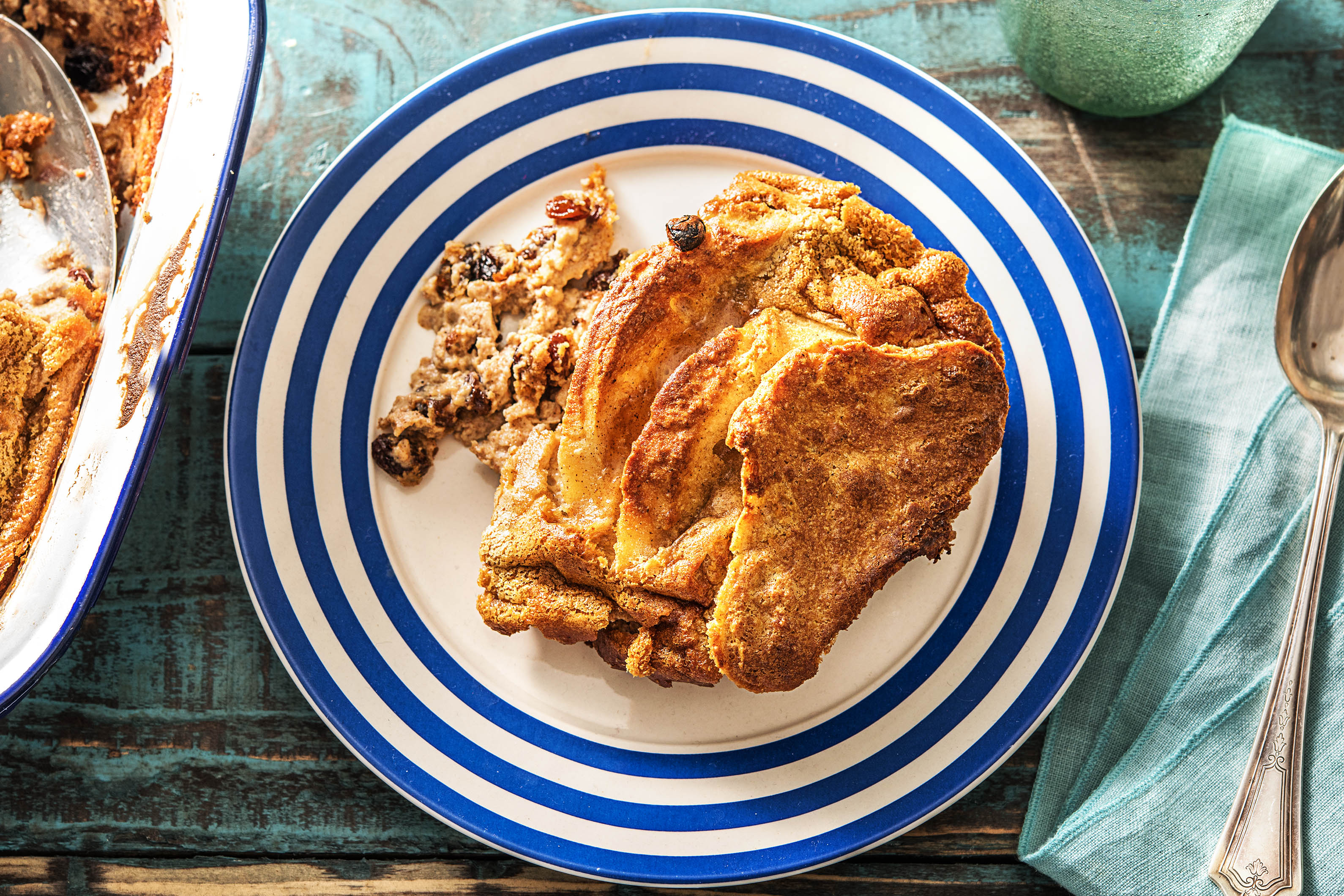 Broodpudding uit de oven