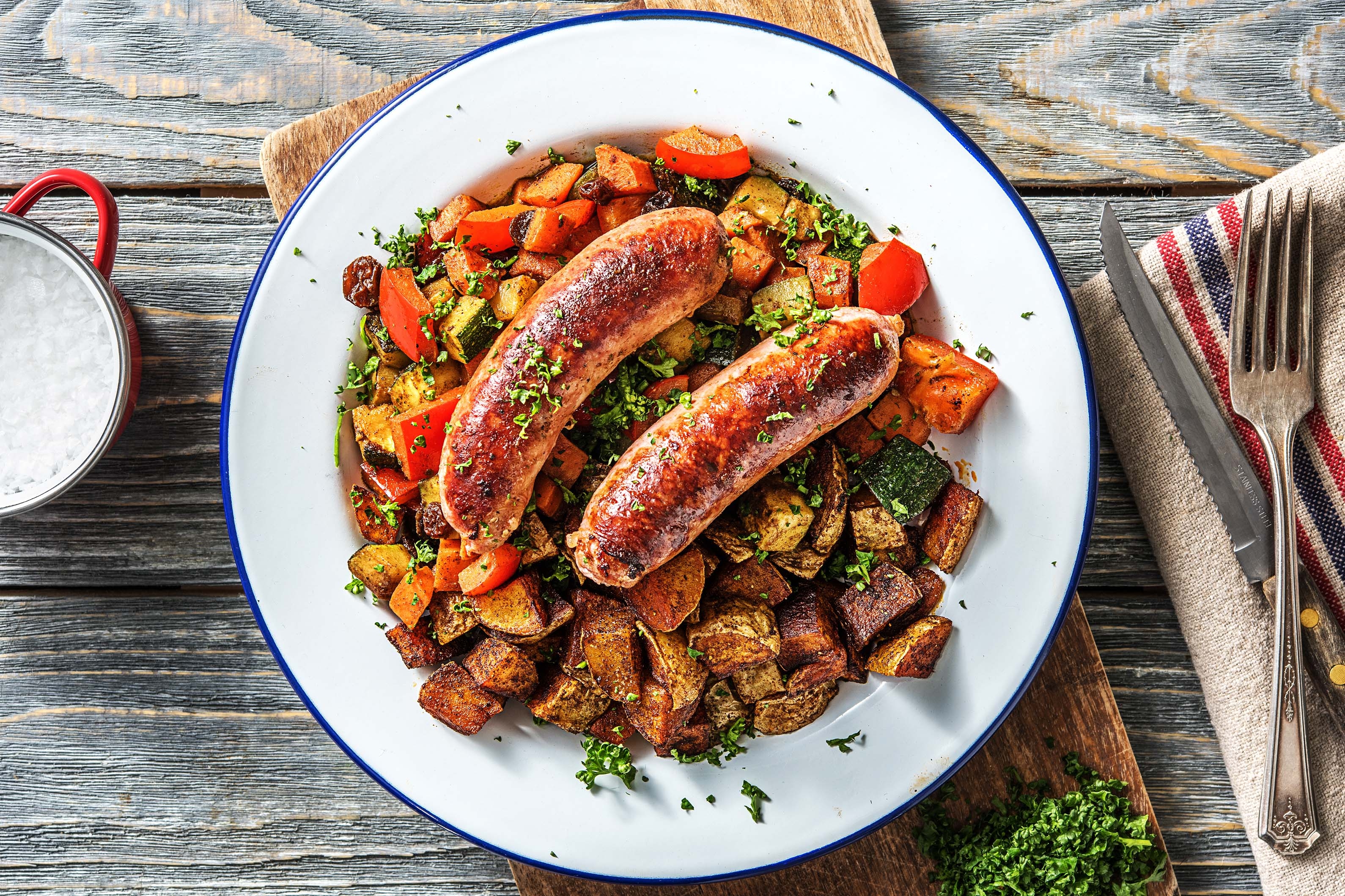 Mijoté de légumes aux merguez