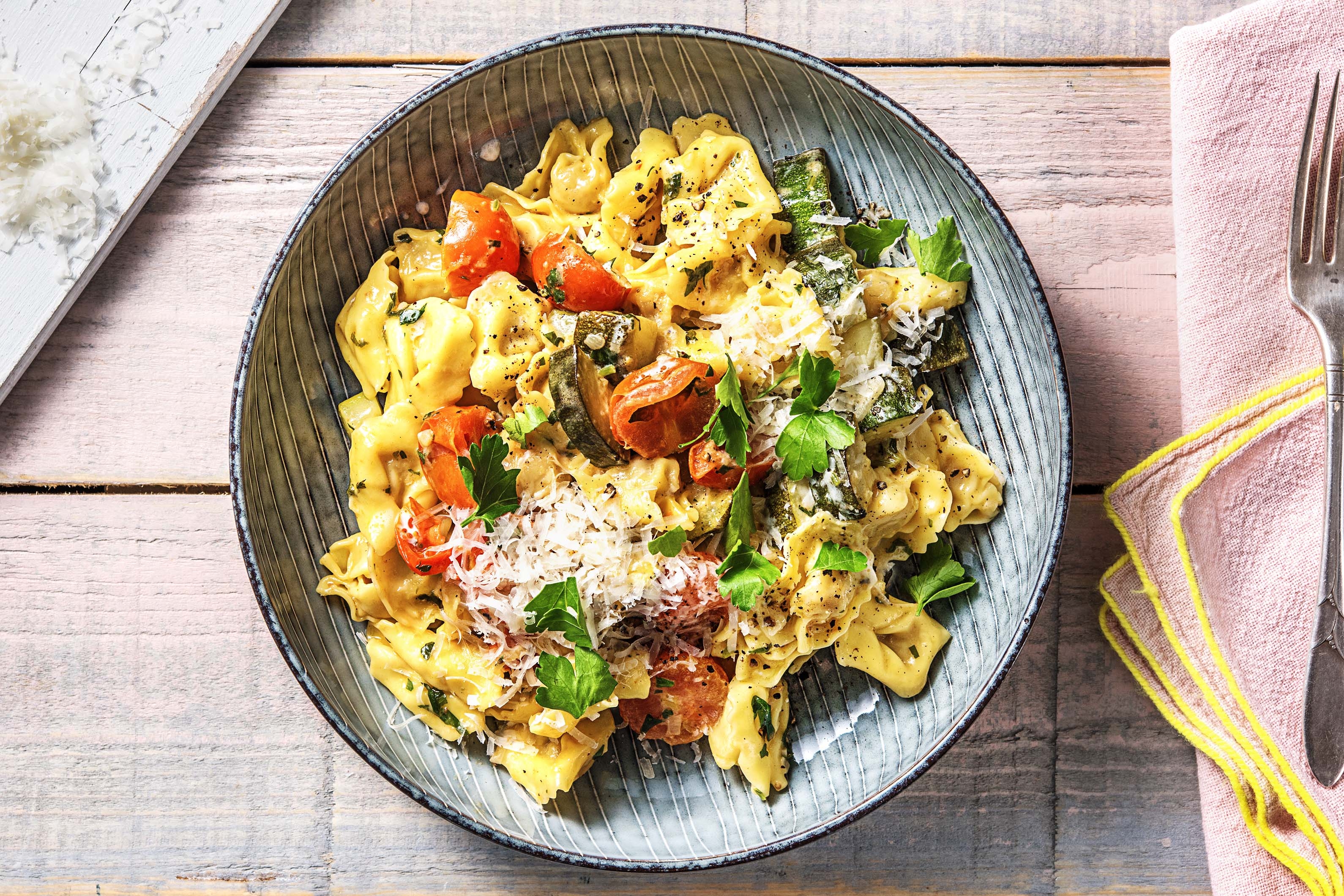 Blitzschnelle Pilz-Tortellini-Pfanne