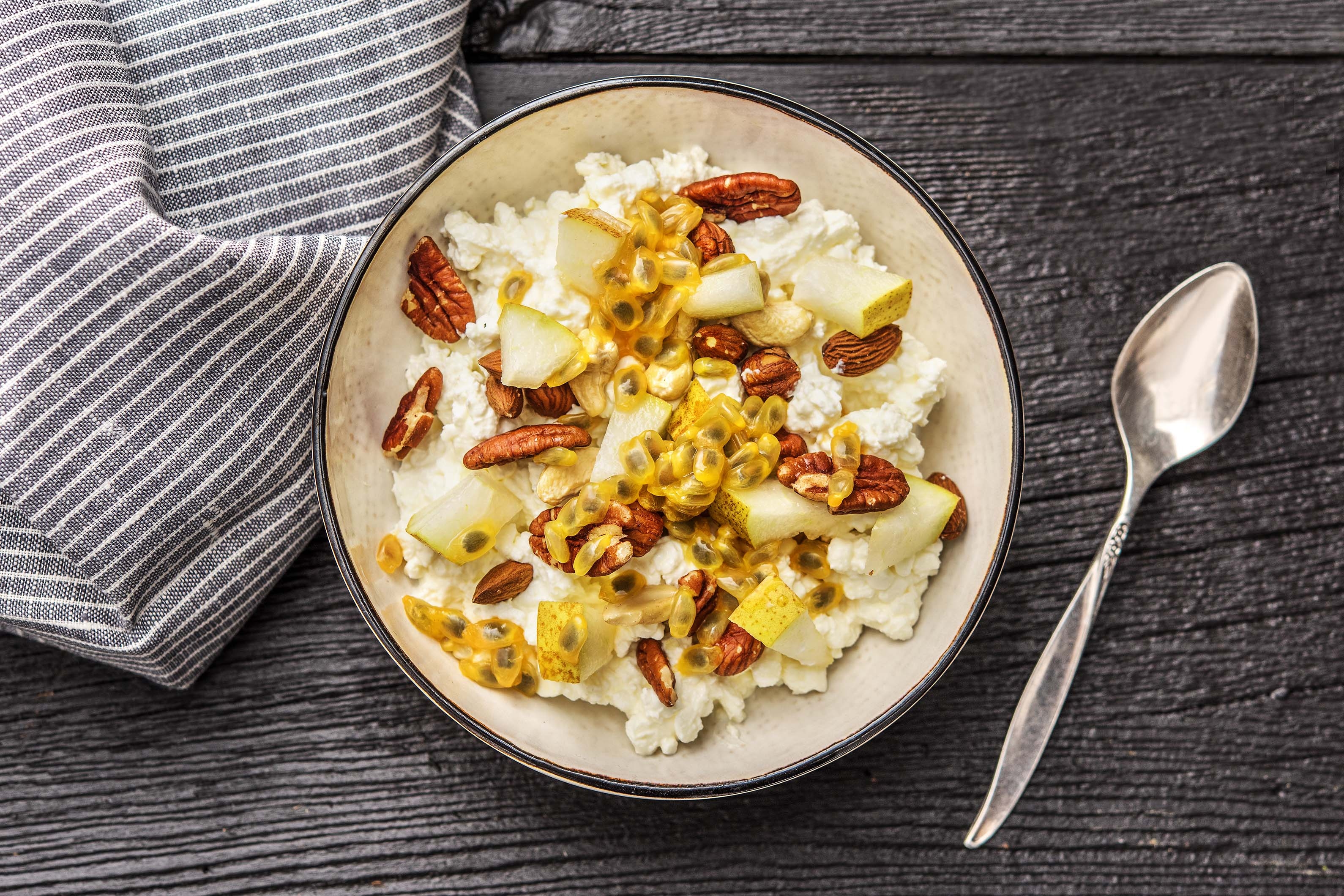 Kwark met passievrucht