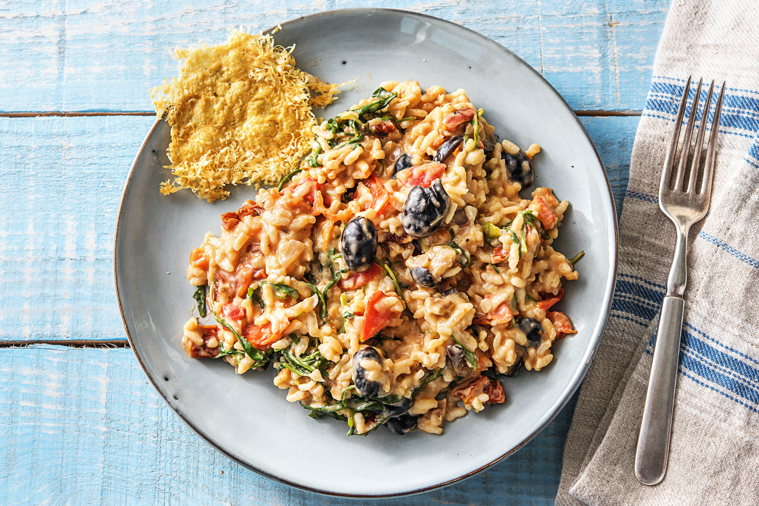 Risotto mit getrockneten Tomaten