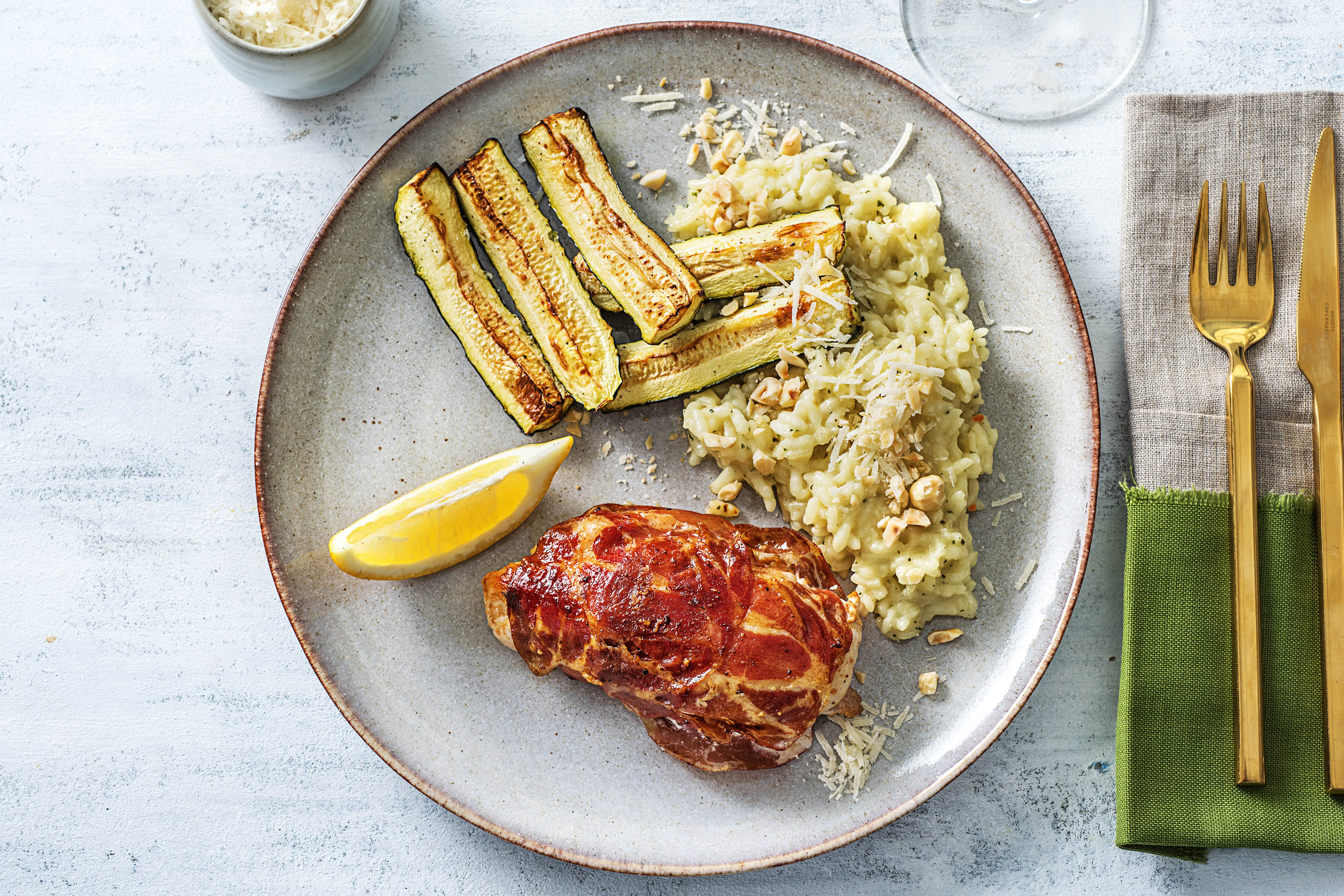Gevulde kipfilet met coppa di parma