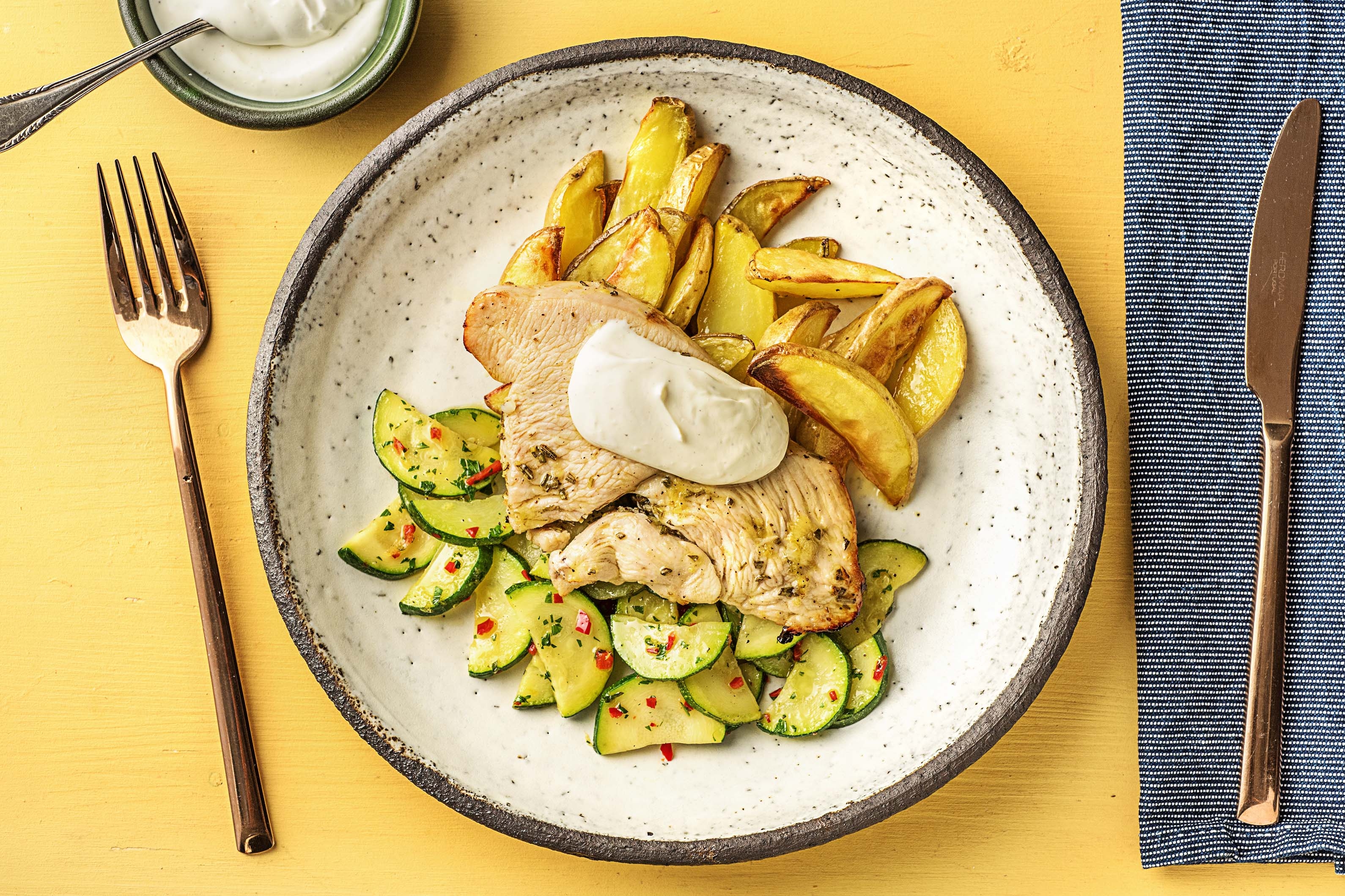 Trutenschnitzel in Honig-Zitronen-Marinade