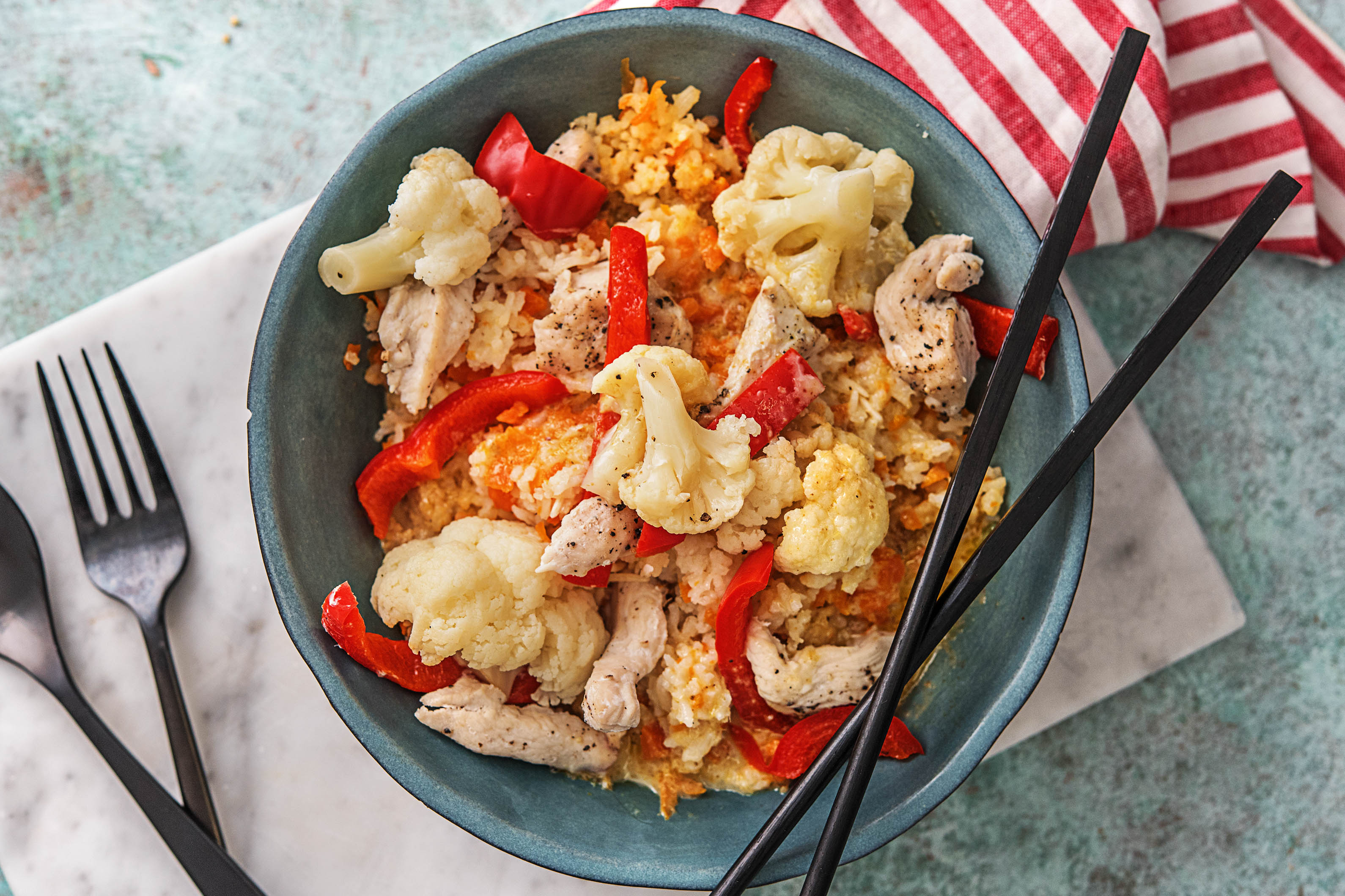 Scharfes Hähnchen-Kokos-Curry